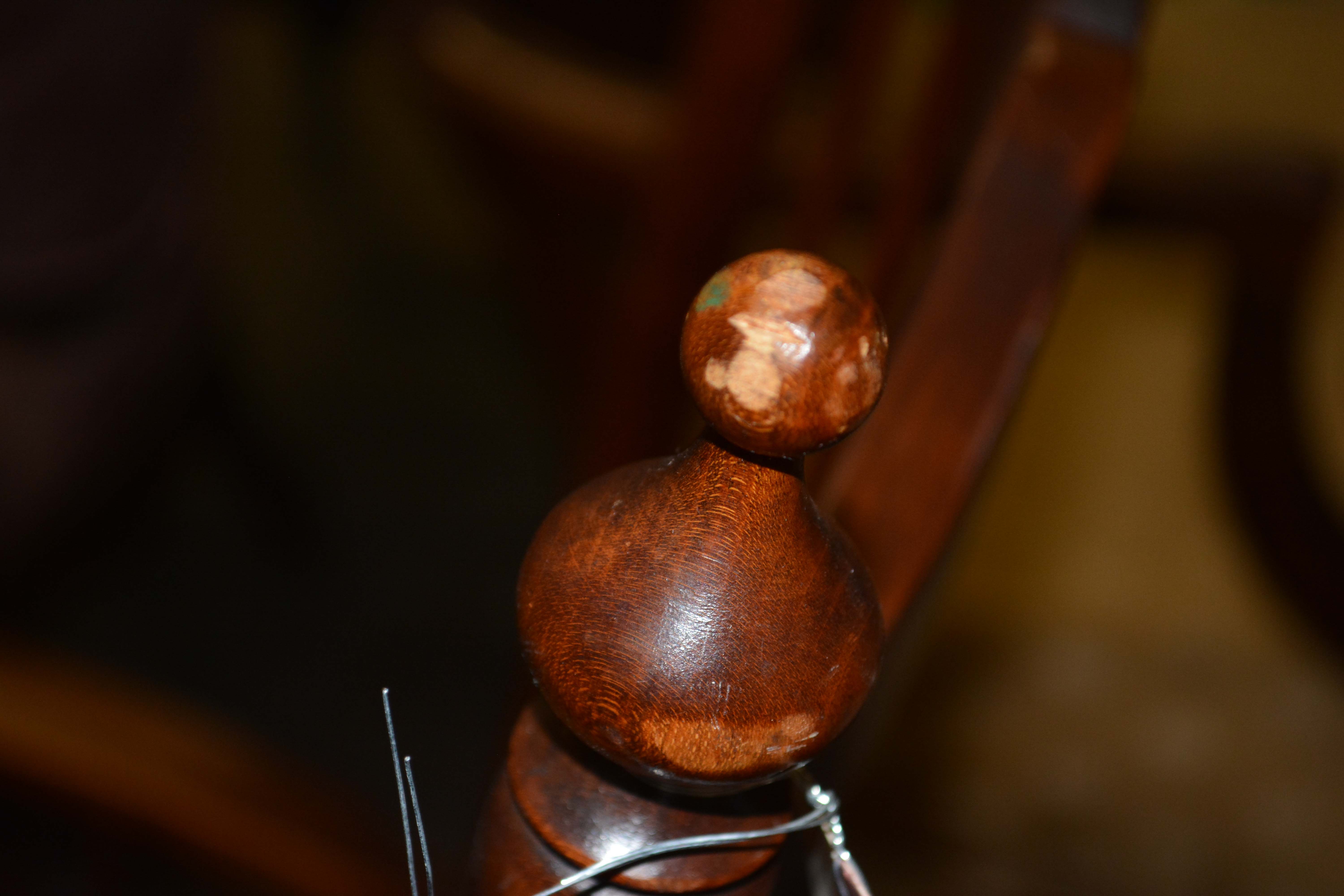 Antique Birch and Cane Rocking Chair