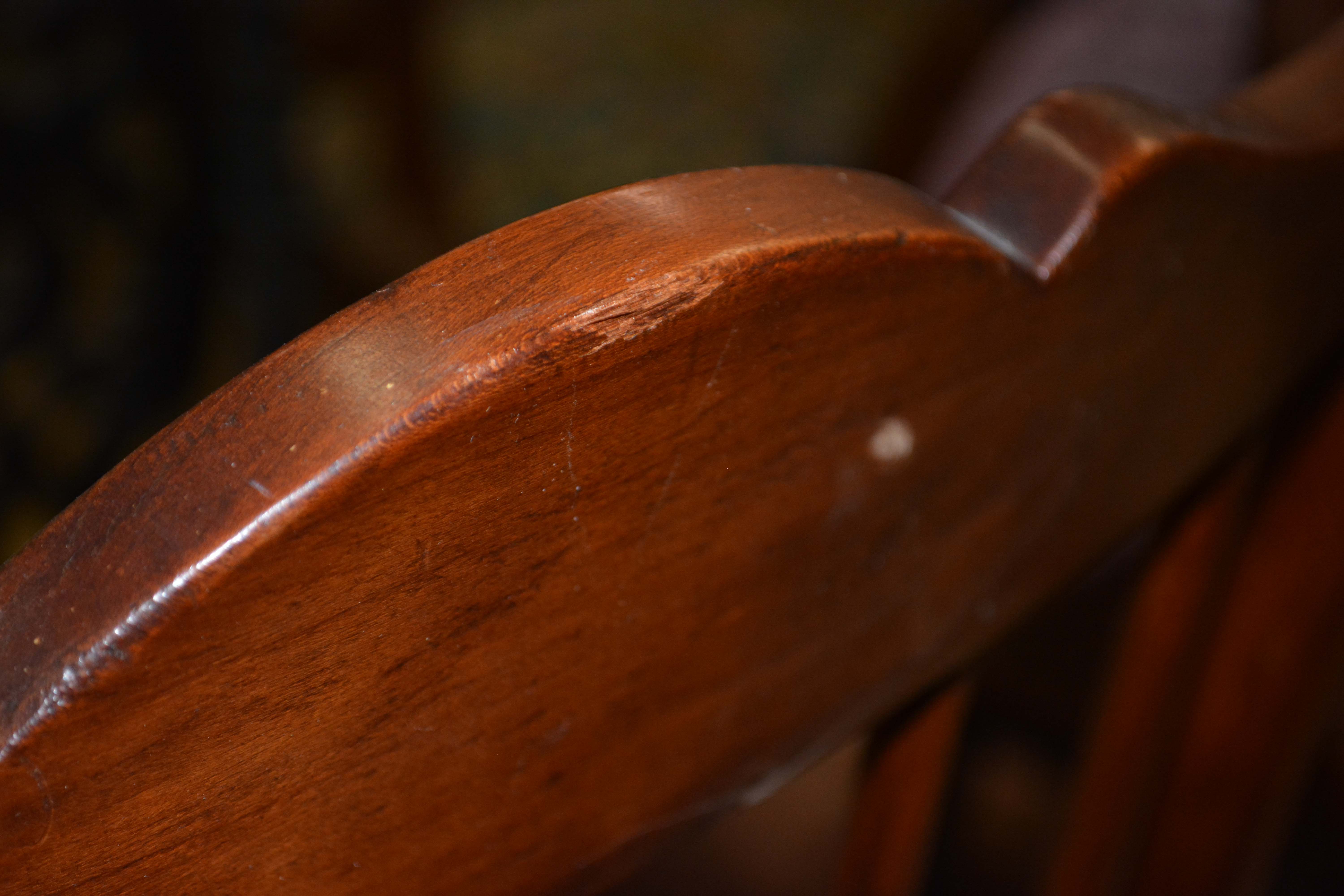 Antique Birch and Cane Rocking Chair