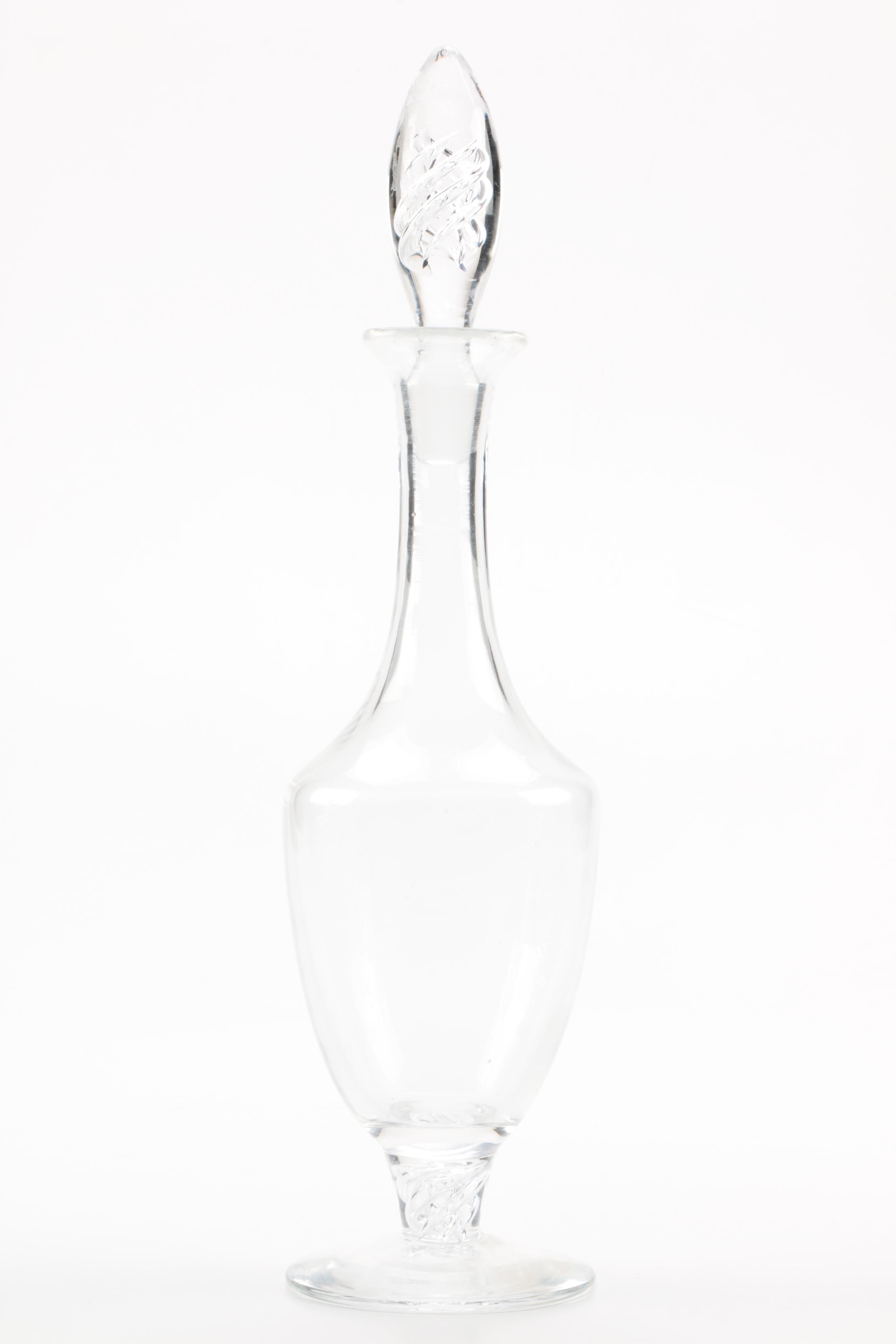 Crystal Decanters and Ice Bucket