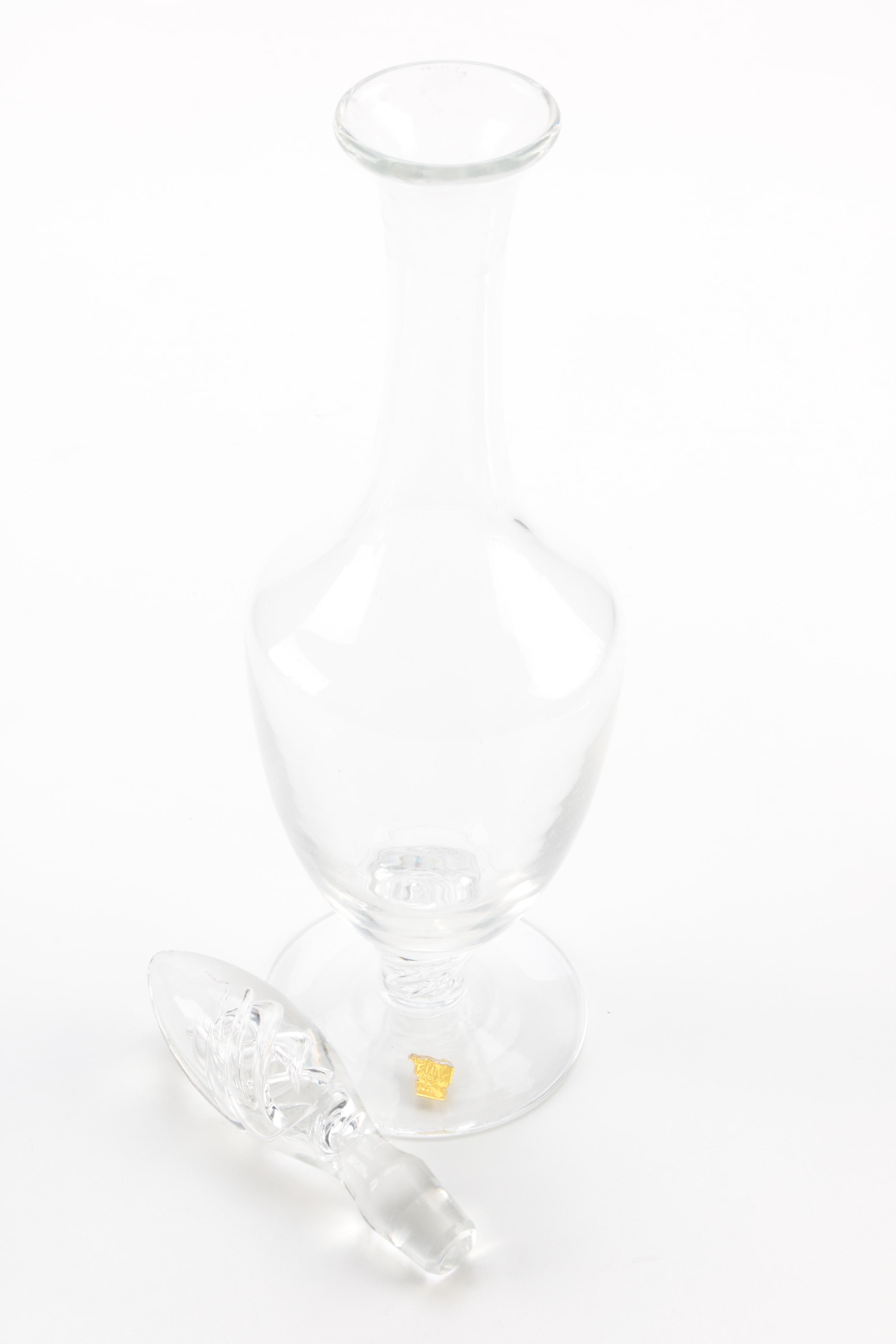 Crystal Decanters and Ice Bucket