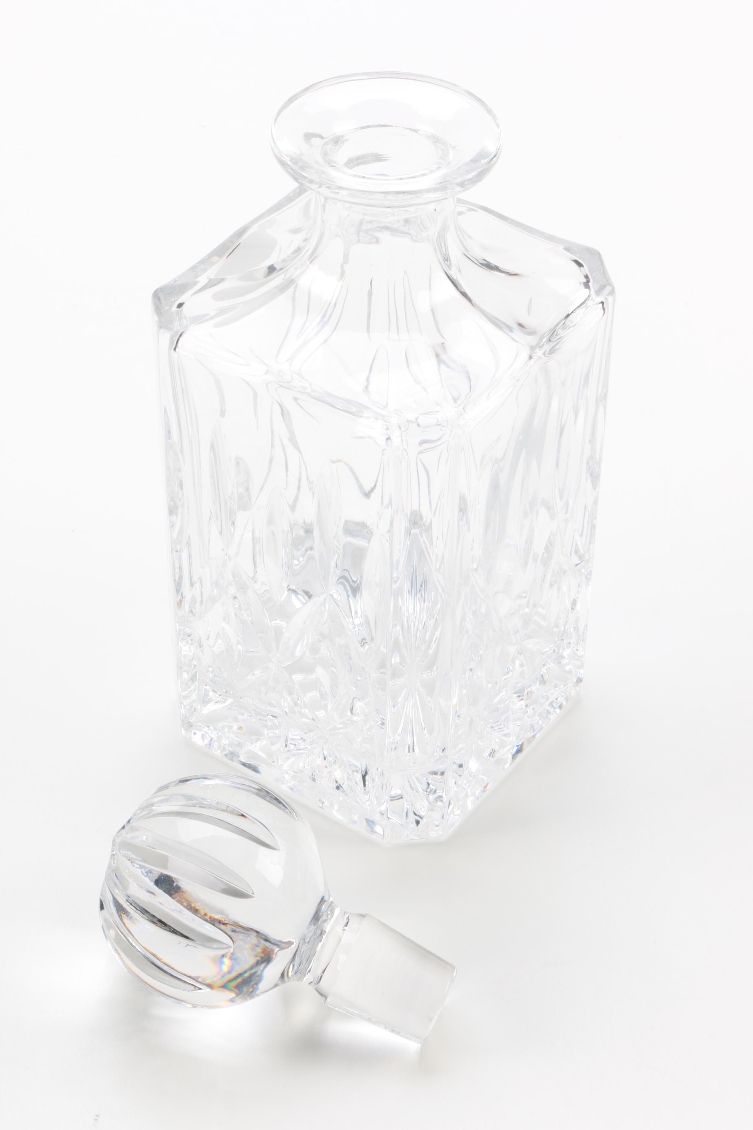 Crystal Decanters and Ice Bucket