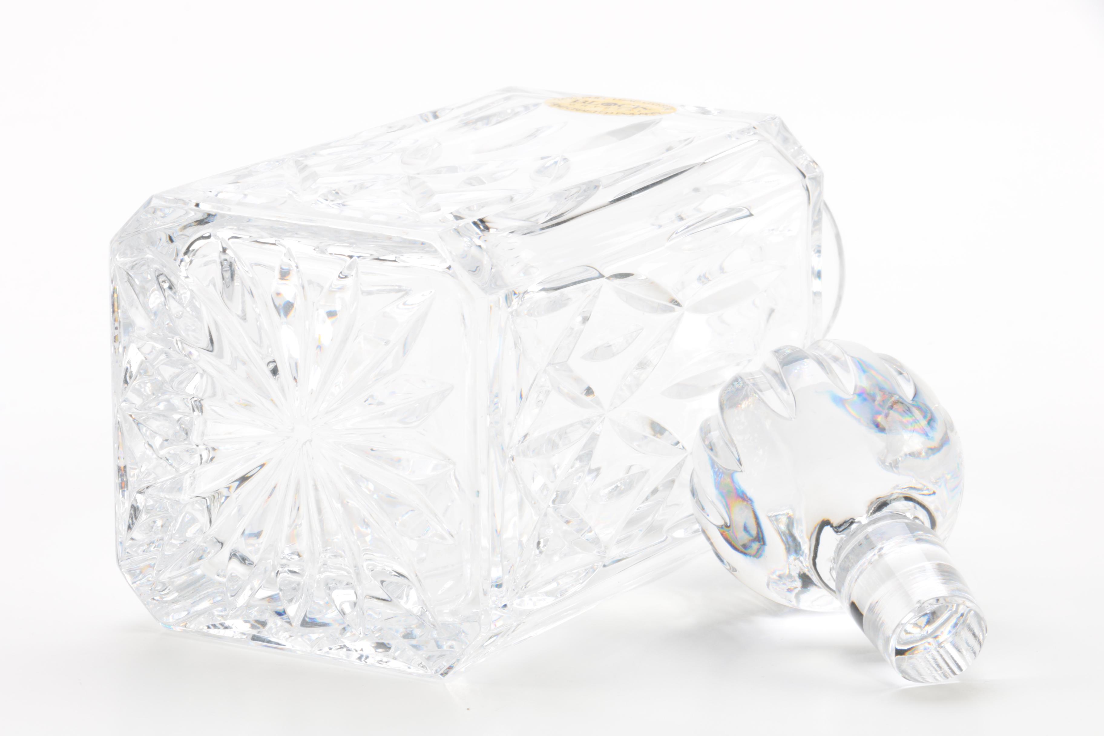 Crystal Decanters and Ice Bucket