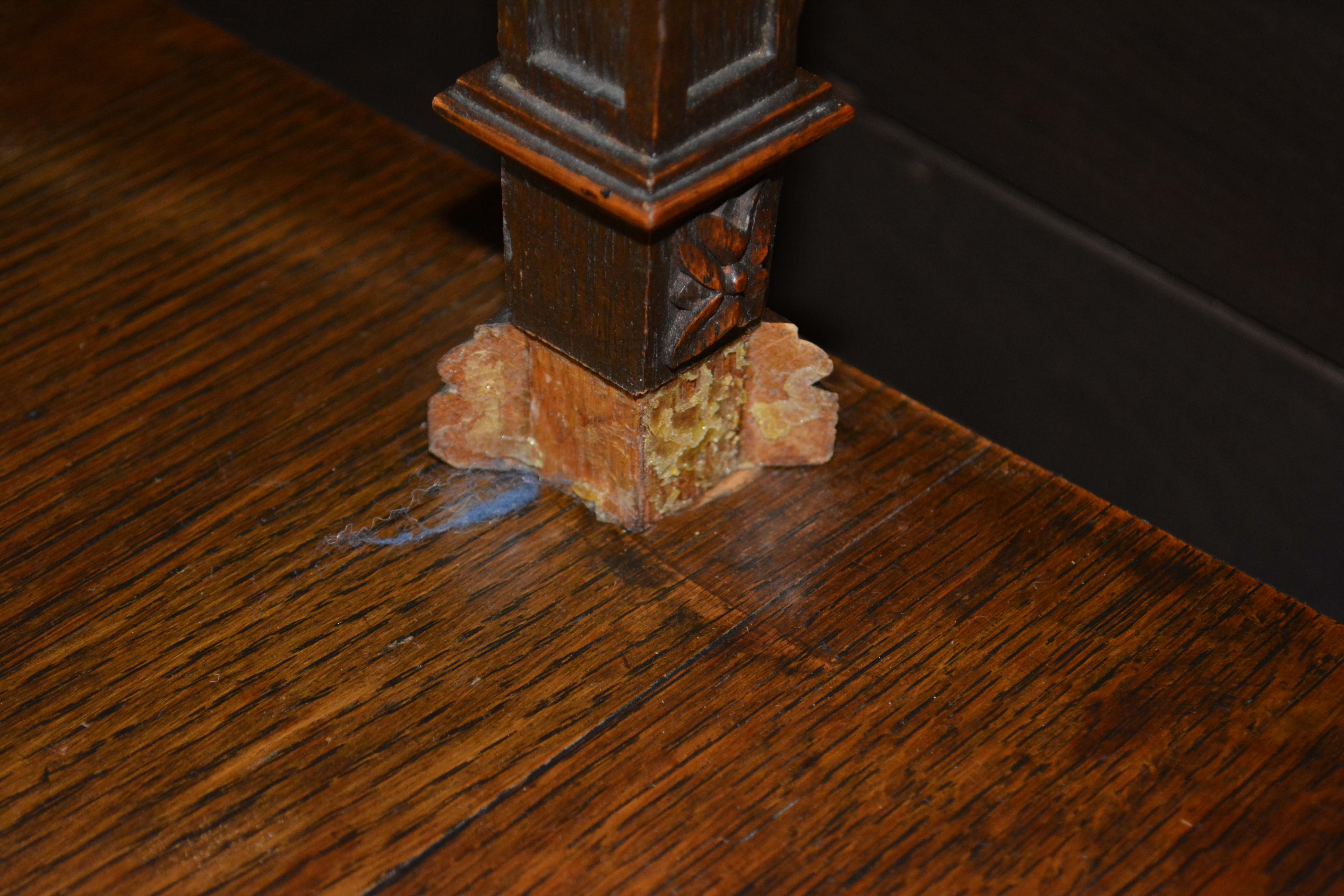 French Art Deco Carved Oak Buffet