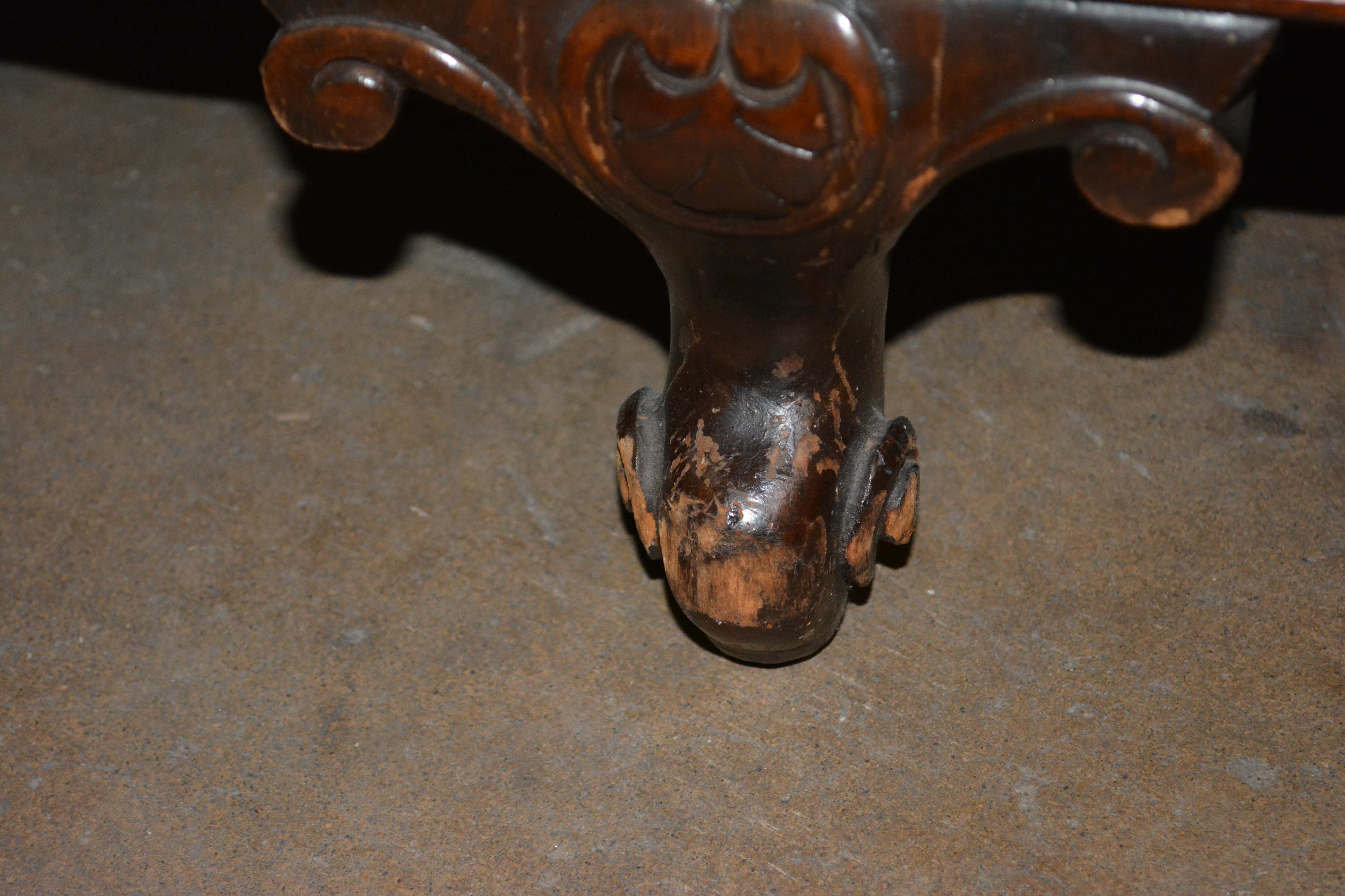 Vintage Victorian Style Chintz Upholstered Sofa