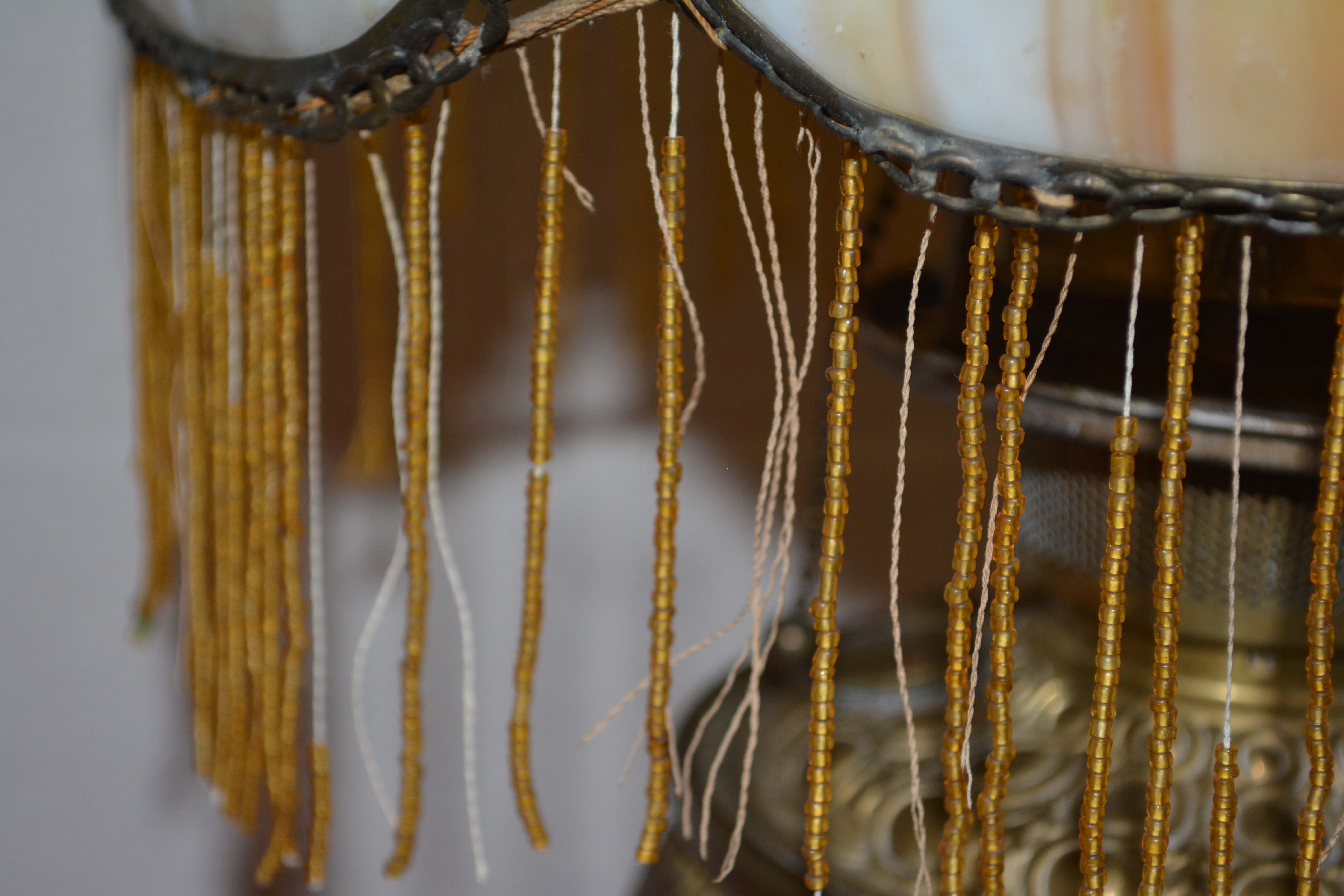 Vintage Brass Parlor Floor Lamp