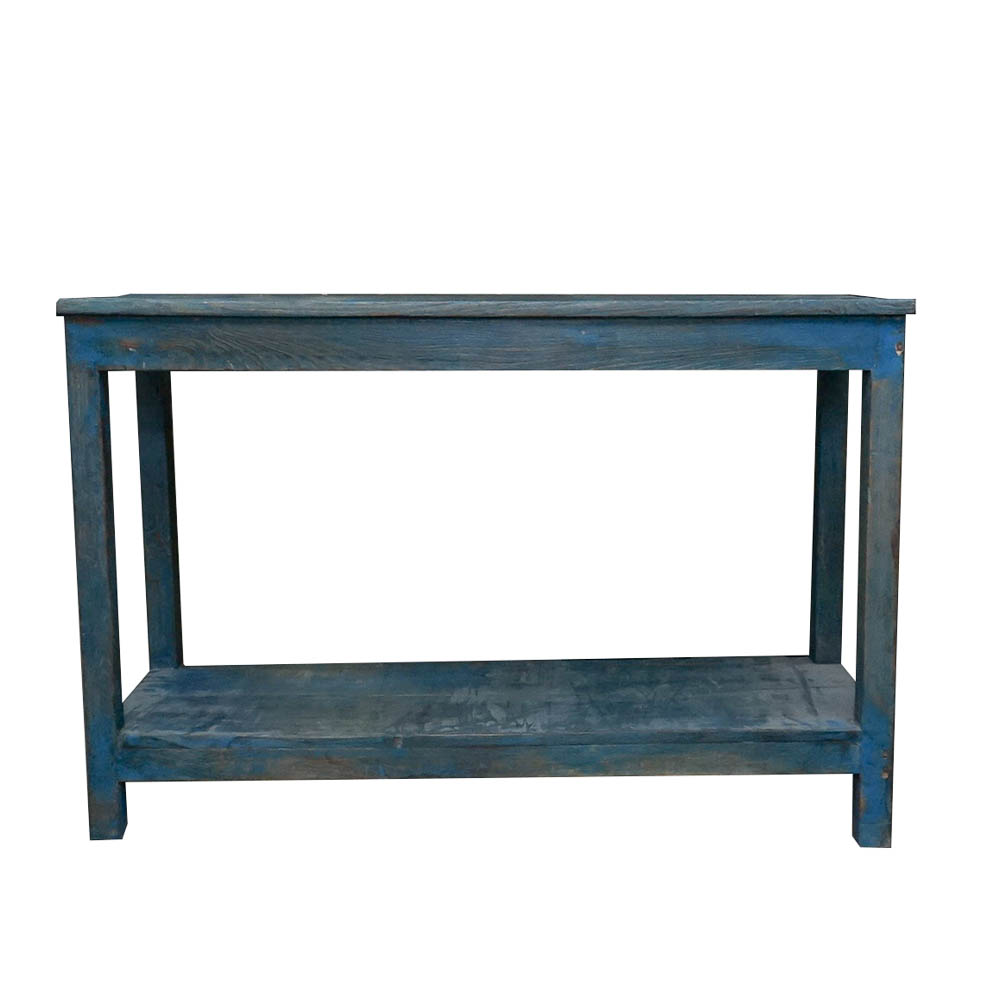 Painted Rustic Wood Console Table EBTH   DSC07826 Edit 