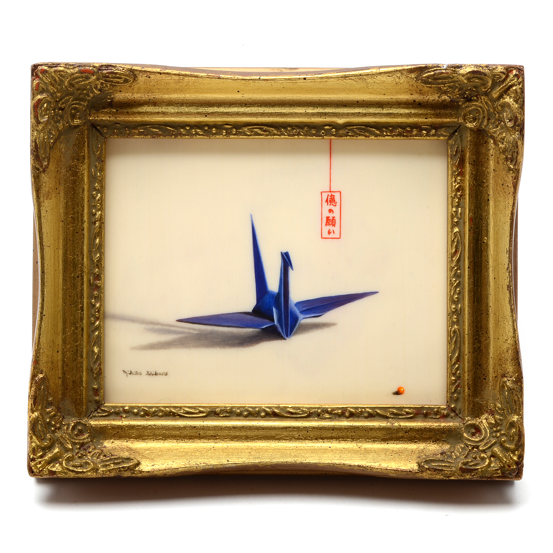 Mikiko Shikano Oil Painting on Vellum "One Hundred Million Wishes"