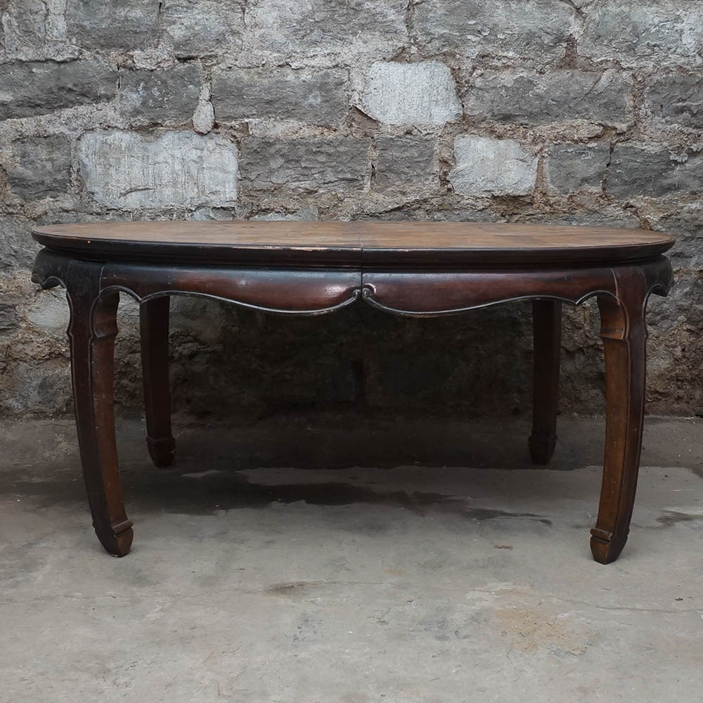 Vintage Asian Inspired Elm Dining Table