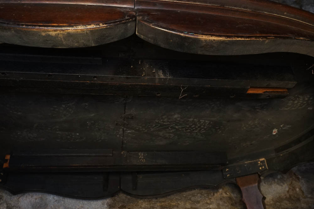 Vintage Asian Inspired Elm Dining Table