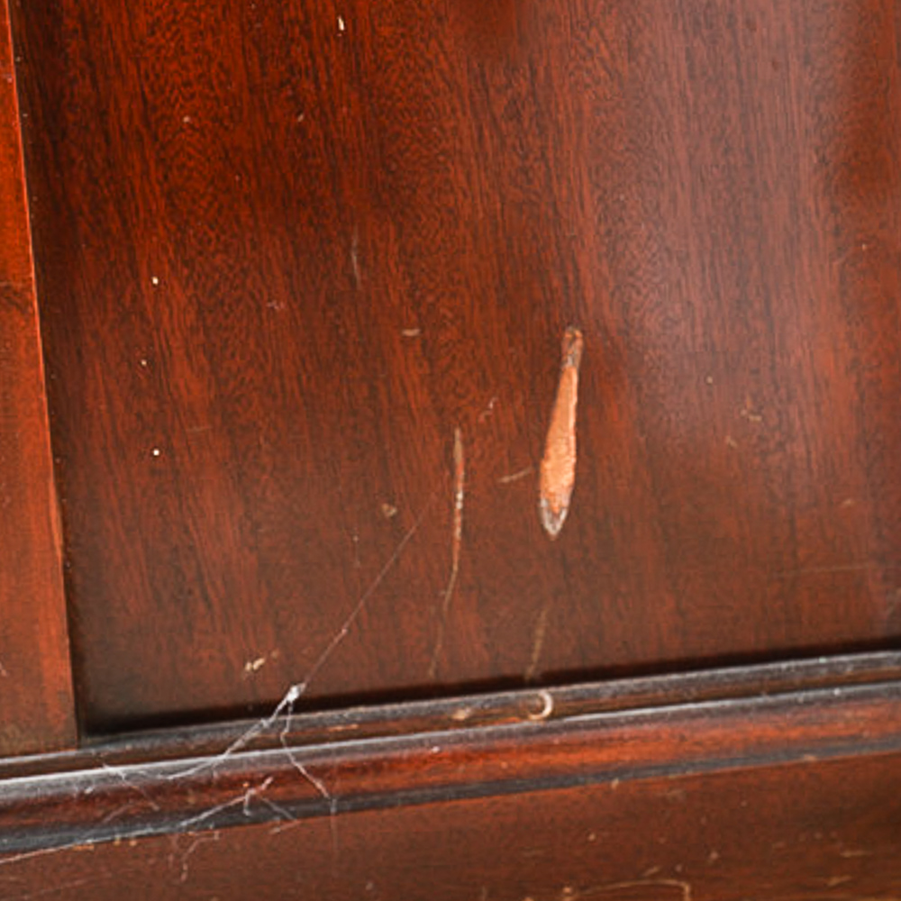 Vintage Hepplewhite Style Breakfront China Cabinet