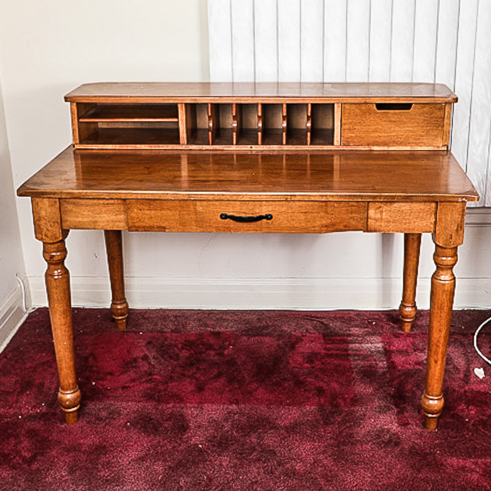Contemporary Maple Desk and Chair by World Market