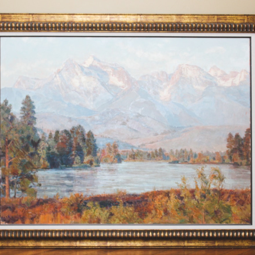 Francis Switzer Oil on Canvas Landscape