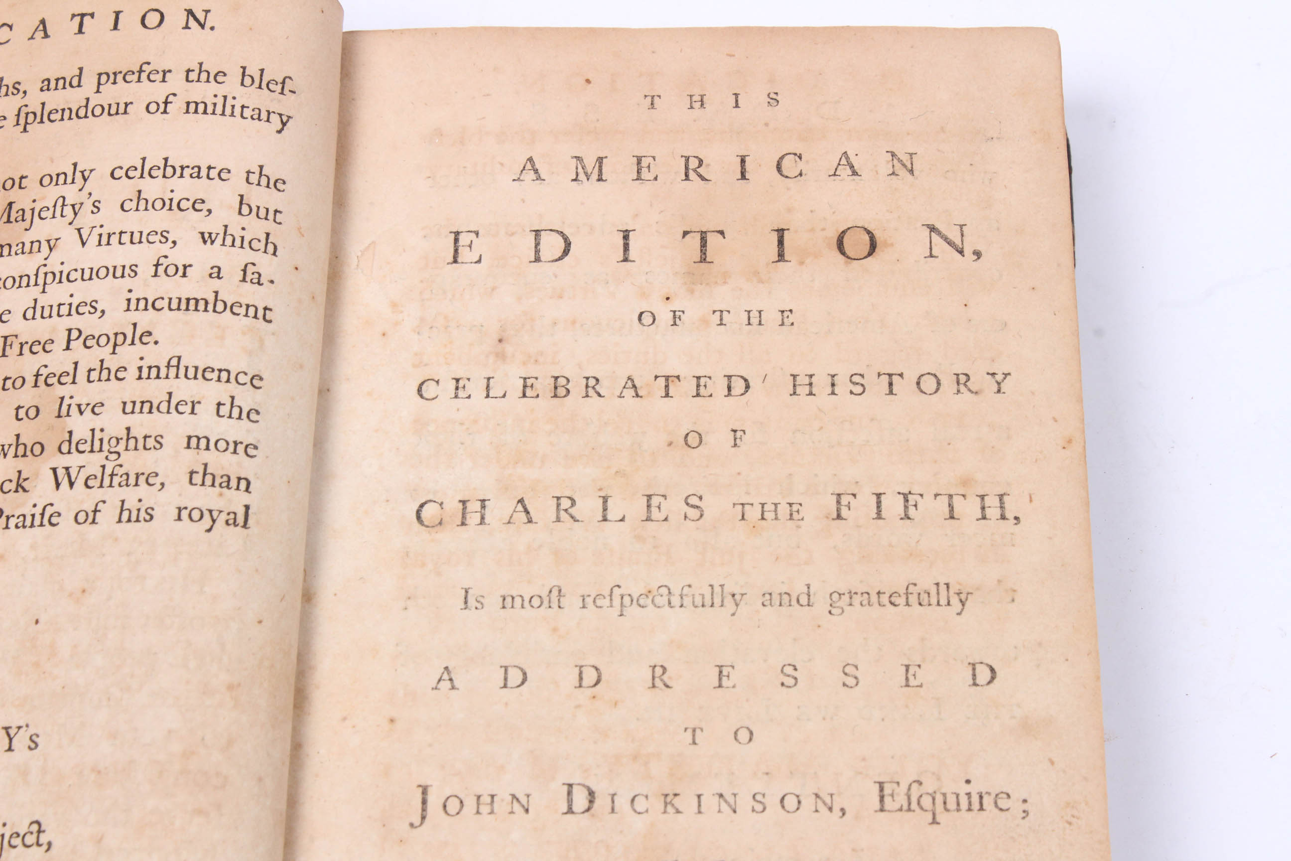 1770 "History of the Reign of Charles the Fifth, Emperor of Germany"