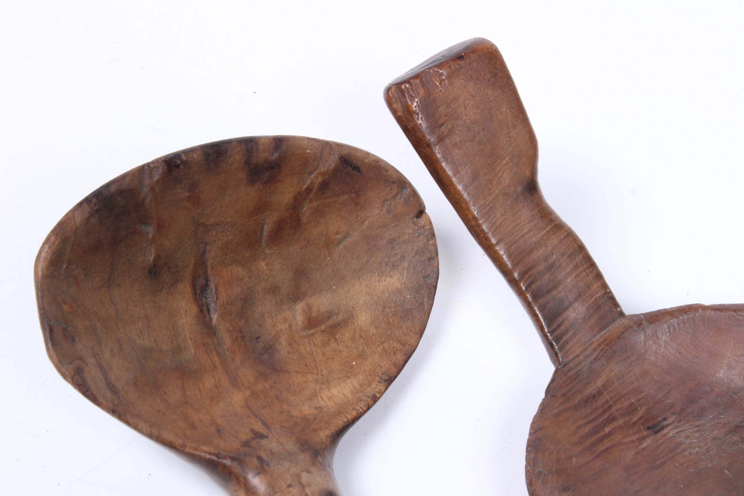 Antique Primitive Hand-Carved Wooden Butter Paddles