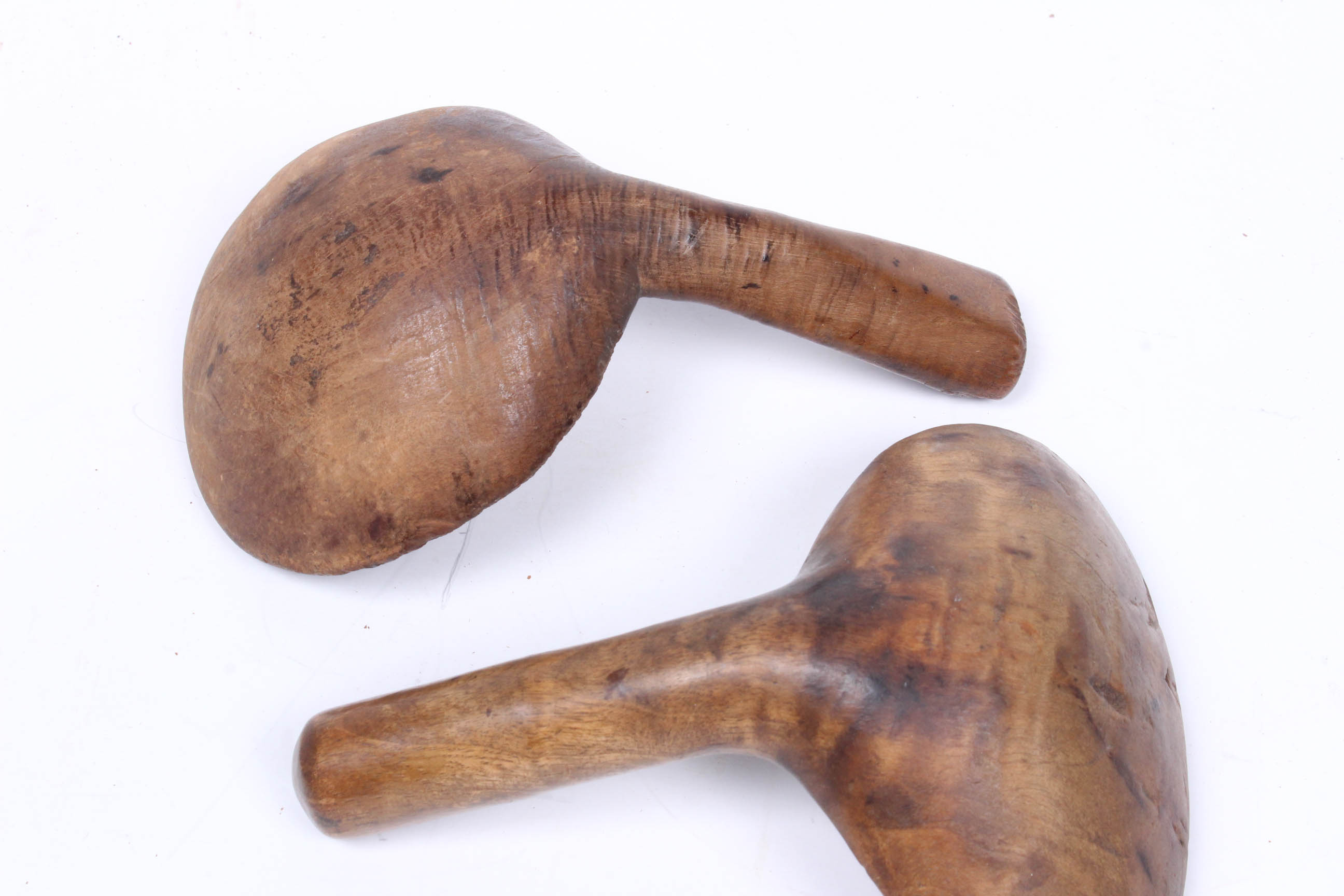 Antique Primitive Hand-Carved Wooden Butter Paddles