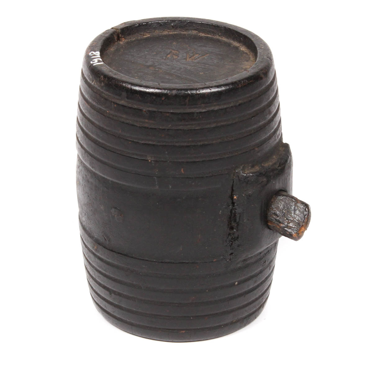 Antique Treen Personal Liquor Cask