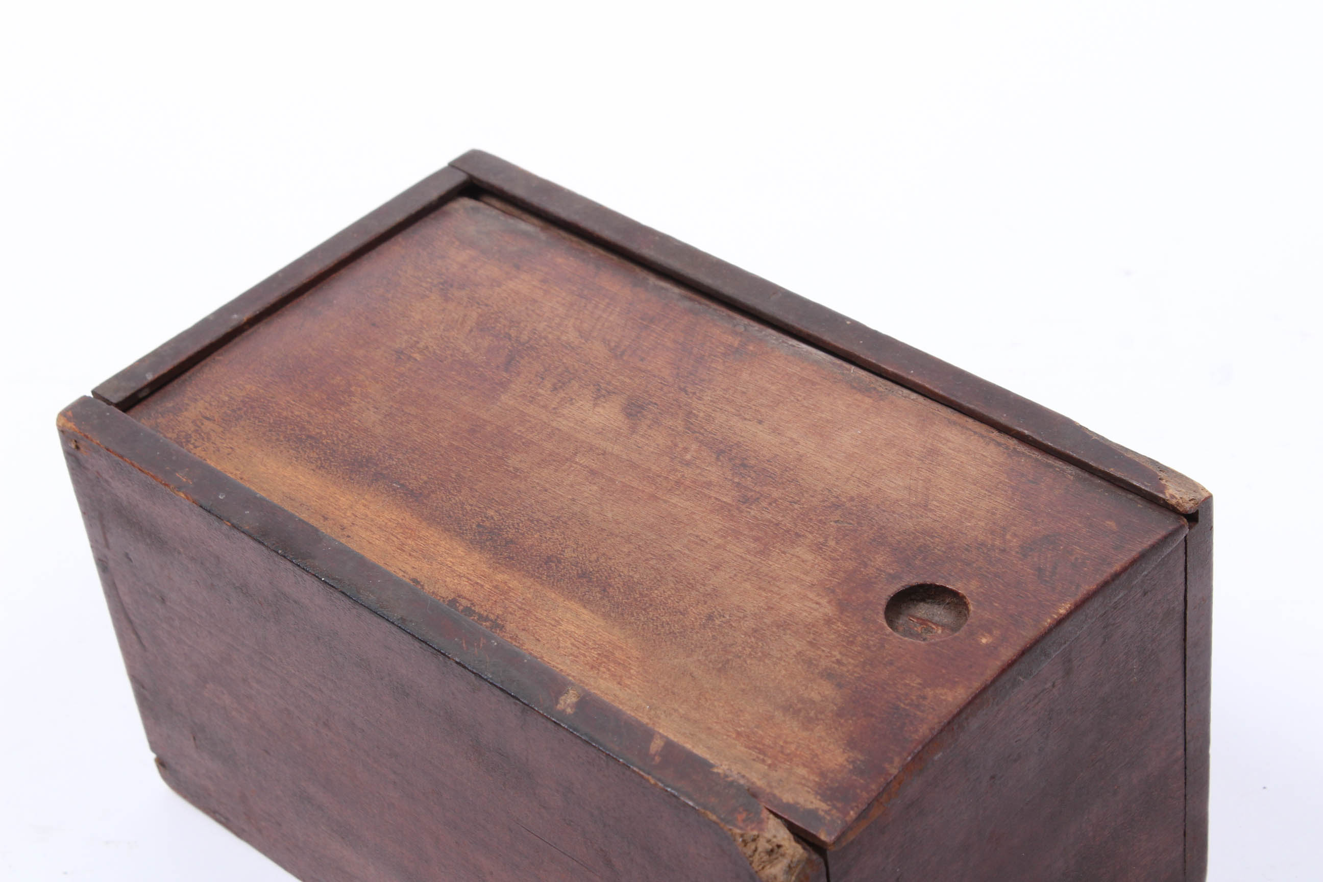 Antique 19th Century Wooden Candle Box