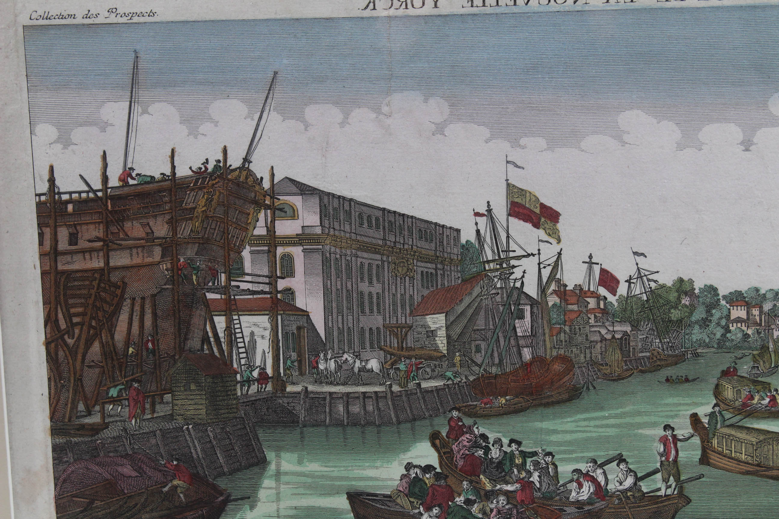 Balthasar Leizelt 1775 View of New York City Engraving