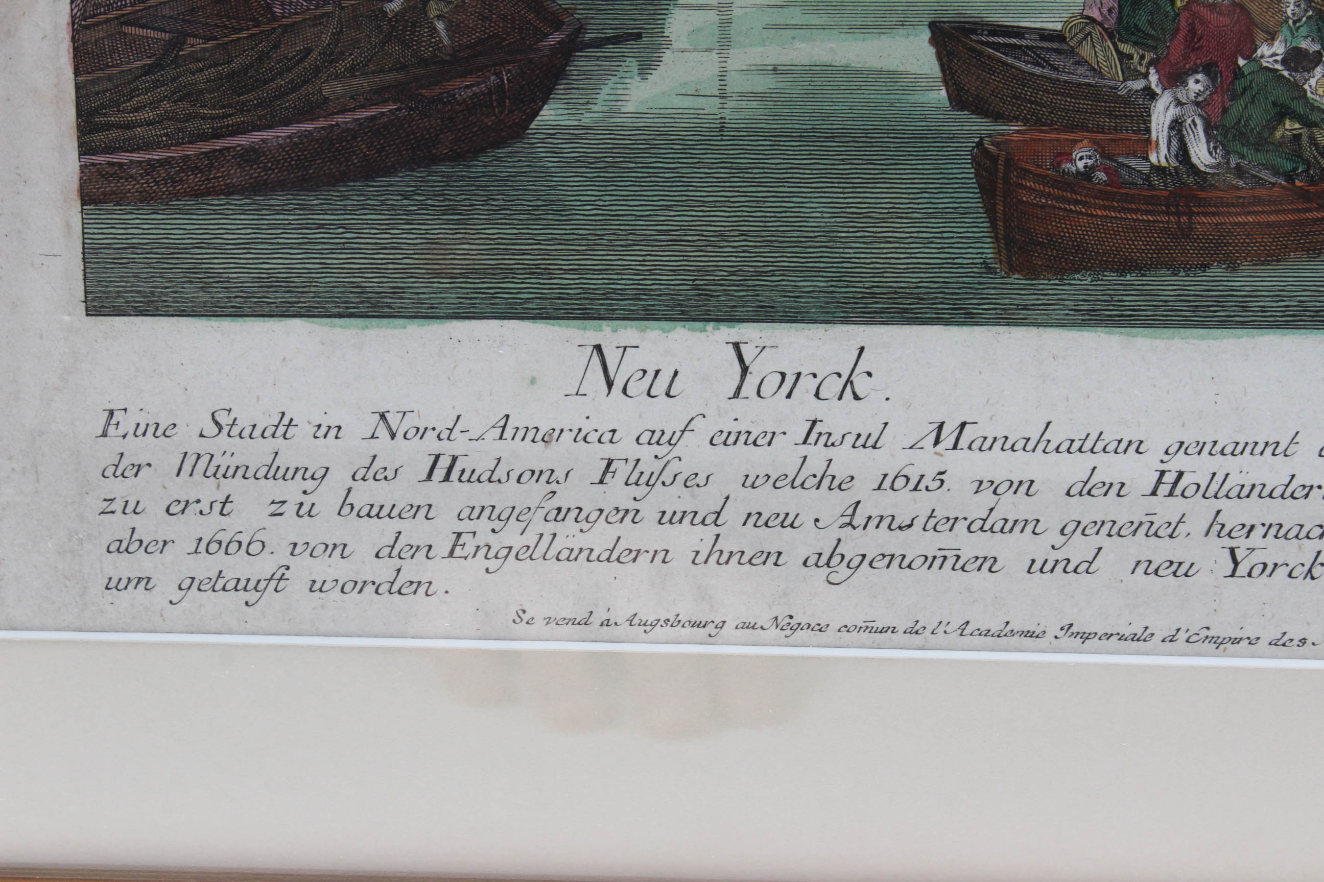 Balthasar Leizelt 1775 View of New York City Engraving