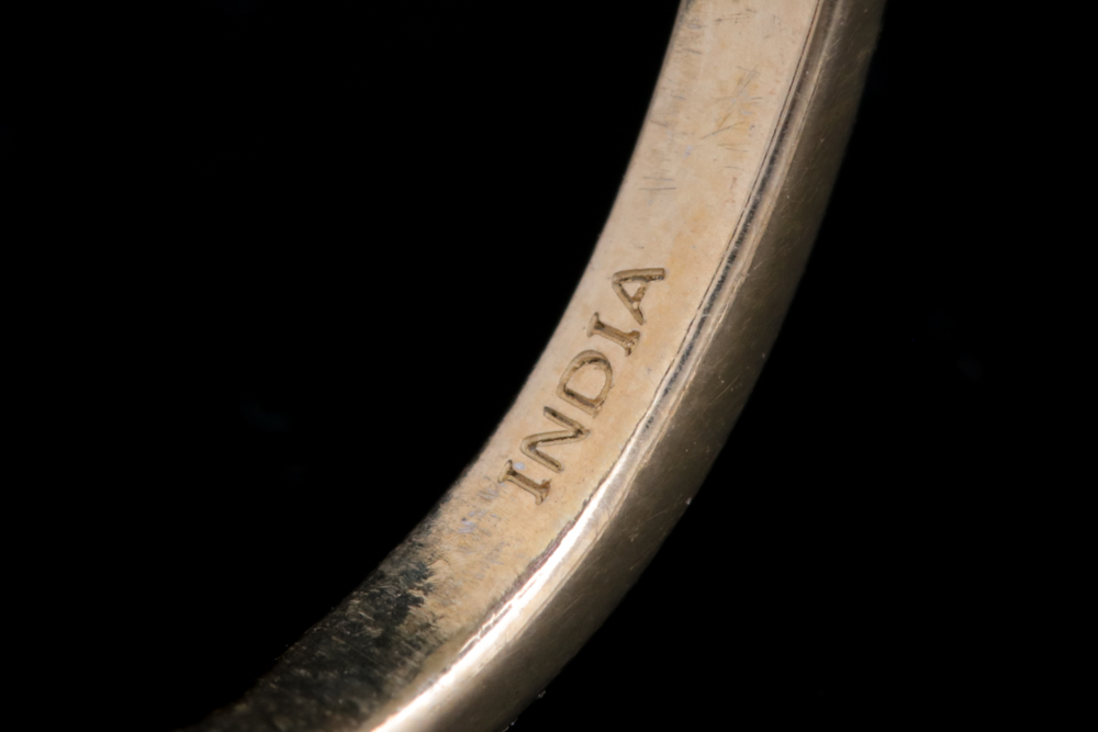 Gold Wash on Sterling Silver, Amethyst and Pink Tourmaline Ring