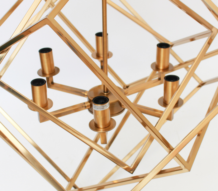 Contemporary Cubist Style Chandelier