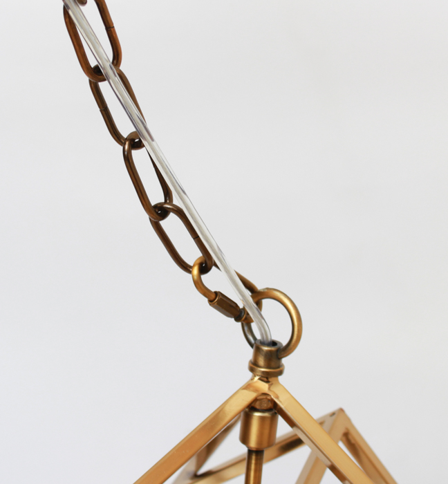 Contemporary Cubist Style Chandelier