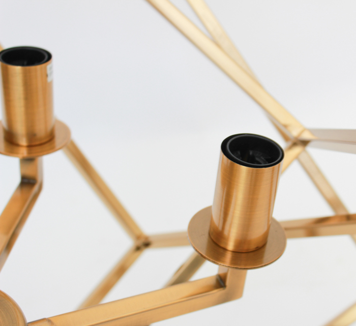 Contemporary Cubist Style Chandelier