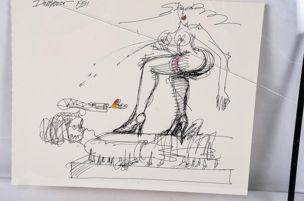 1991 DeMarco Mixed Media Drawing