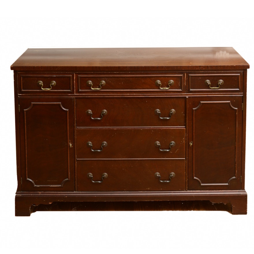 Vintage Georgian-Style Mahogany Buffet