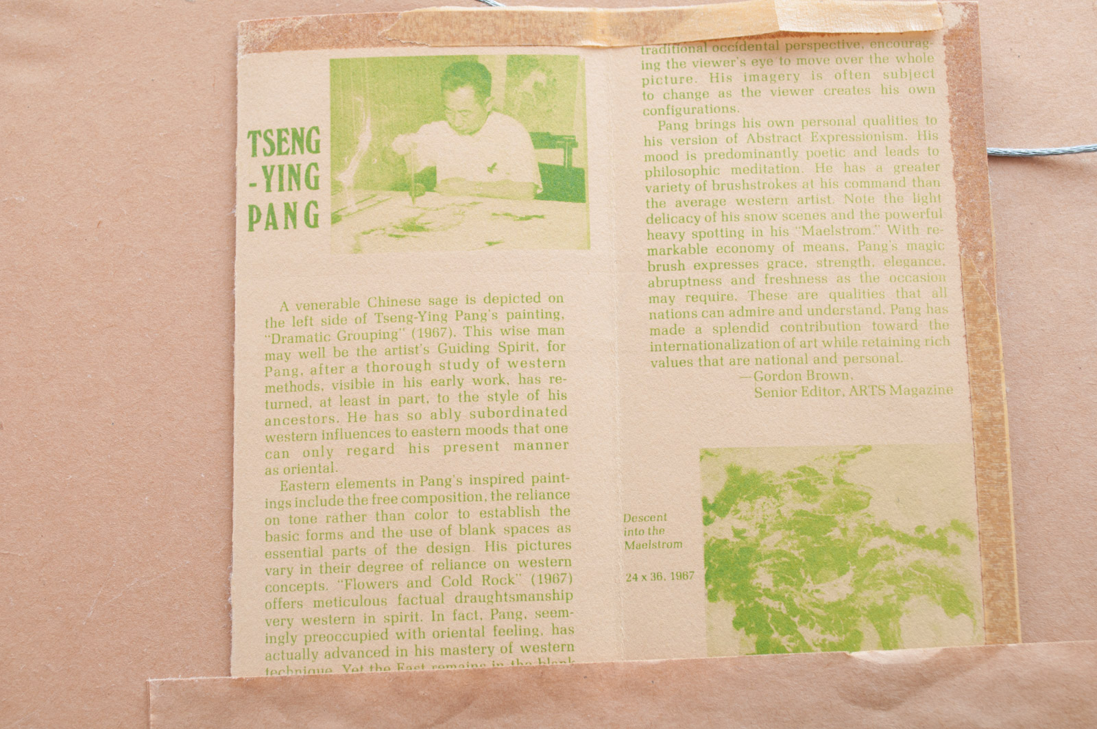 Pang Tseng-Ying Watercolor and Ink Painting on Paper