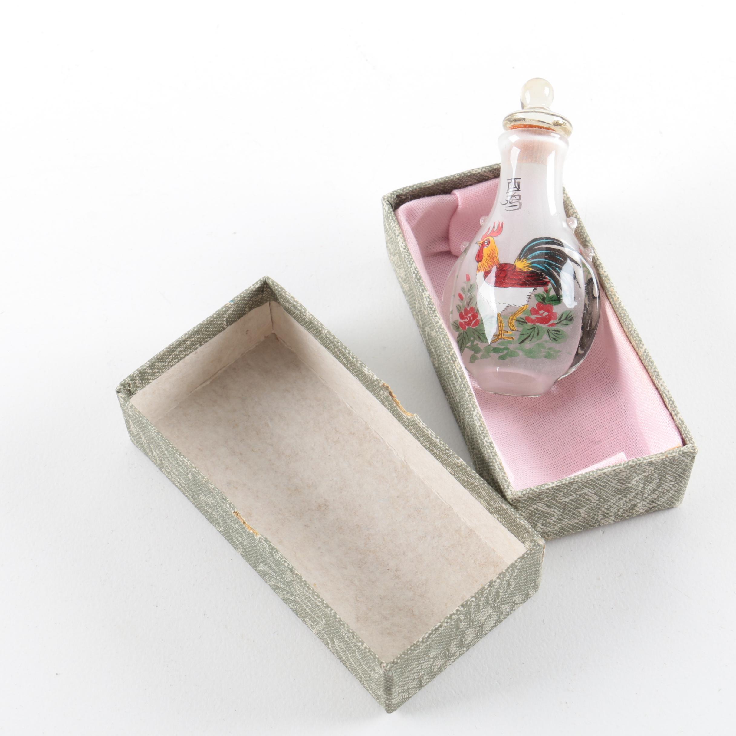 Set of Chinese Zodiac Glass Snuff Bottles