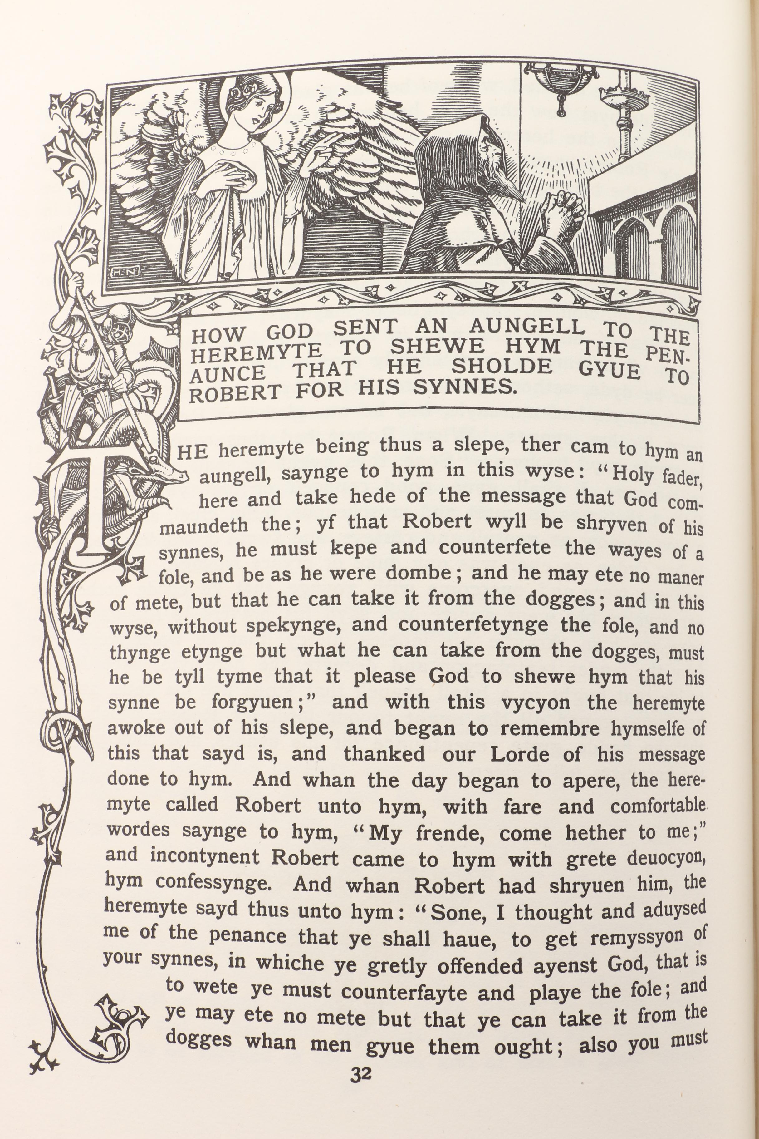 1904 Limited Edition "Early English Prose Romances: Robert the Deuyll"