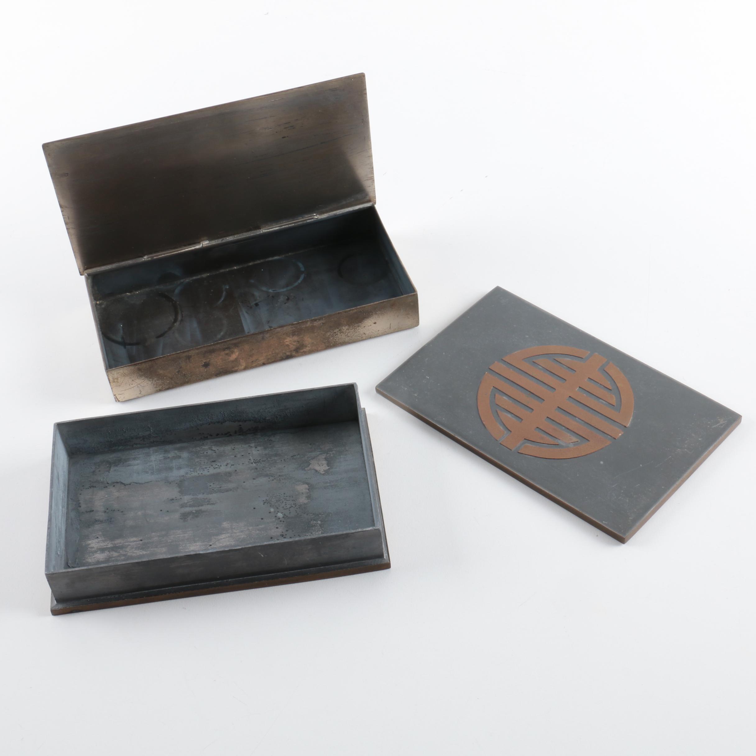 Silverplate and Metal Trinket Boxes