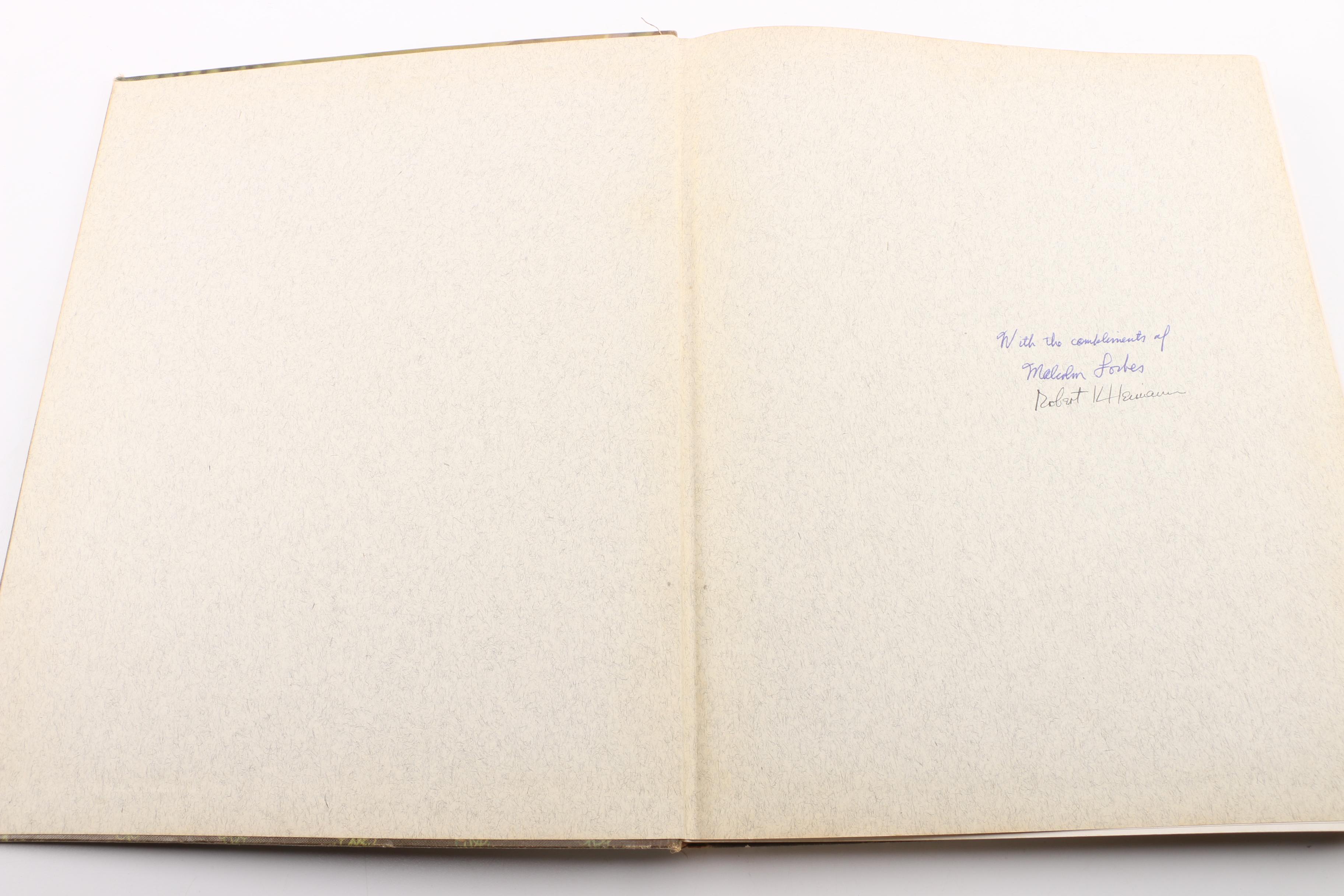 1949 Malcolm Forbes and Robert Heimann Signed "Nation's Heritage" First Issue