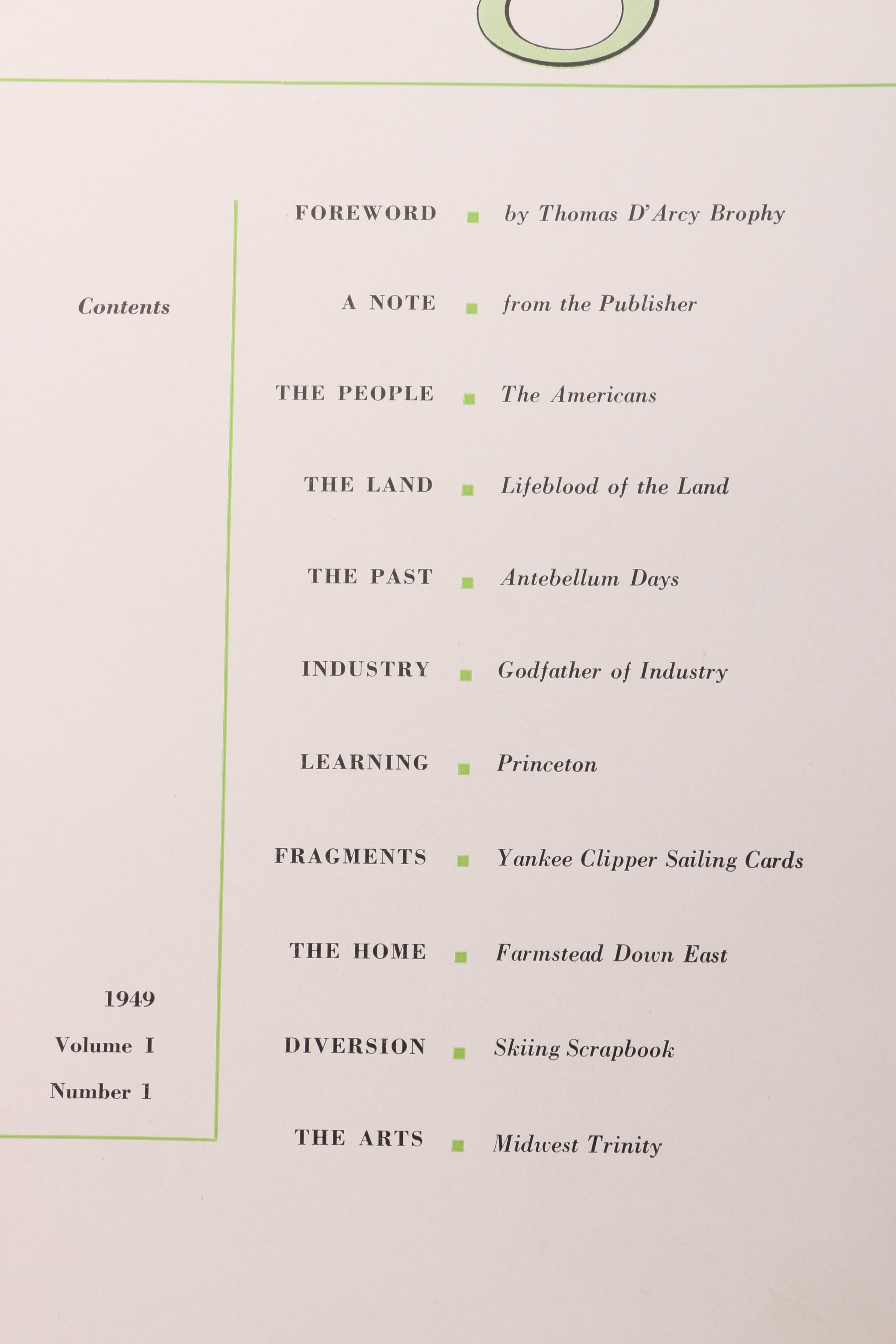 1949 Malcolm Forbes and Robert Heimann Signed "Nation's Heritage" First Issue