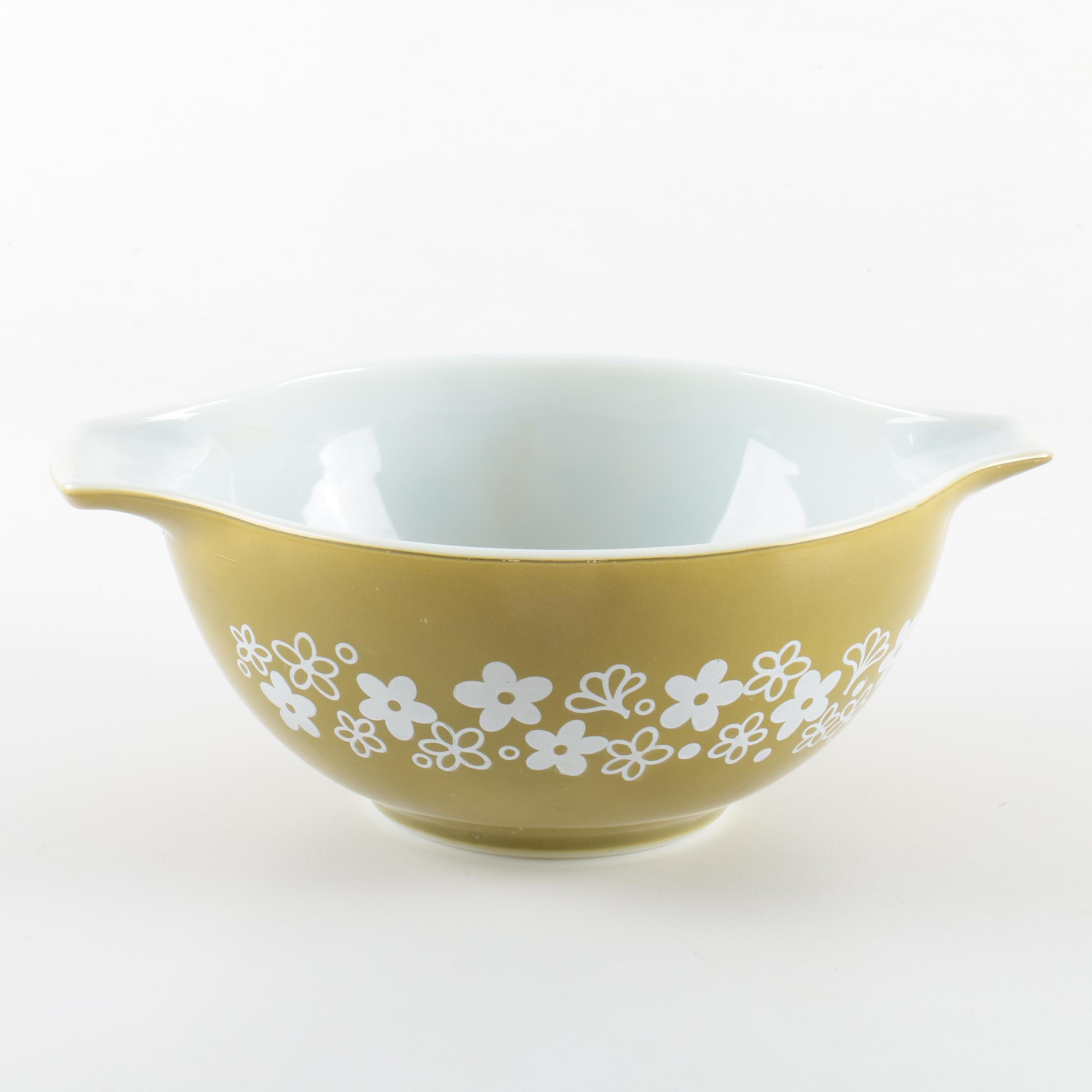 Pyrex "Spring Blossom" Cinderella Mixing Bowls, Circa 1972-1979