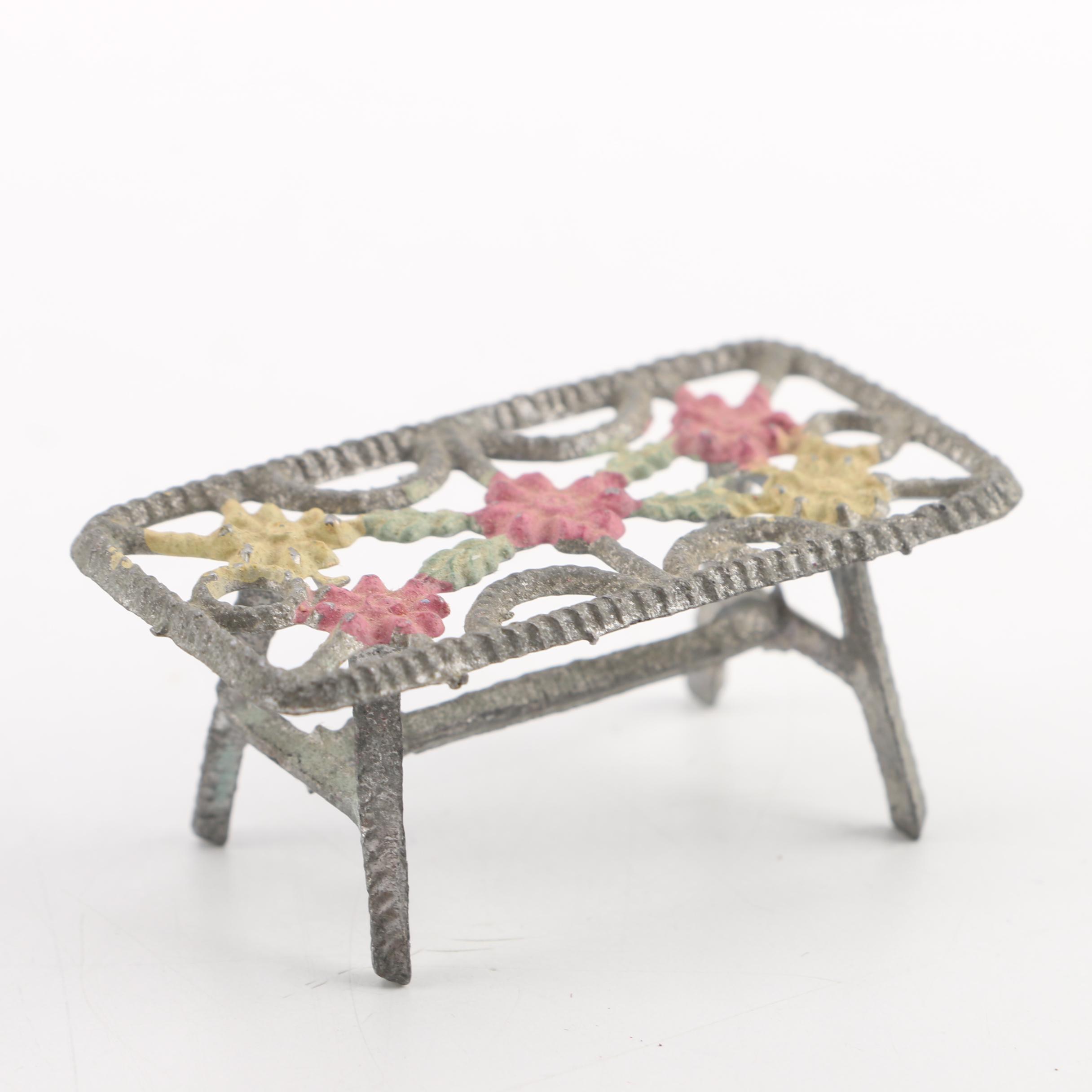 Antique Metal Dollhouse Furniture