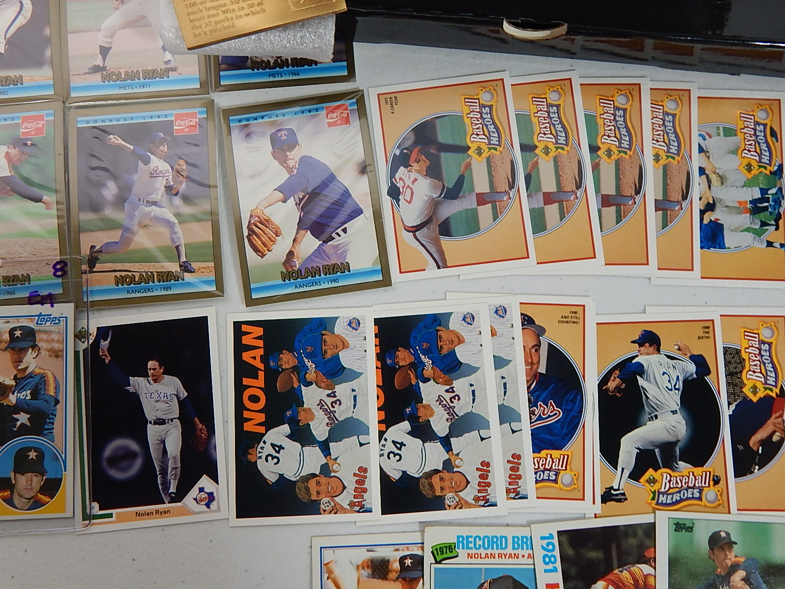 MLB Nolan Ryan Baseball Card Collection and Memorabilia