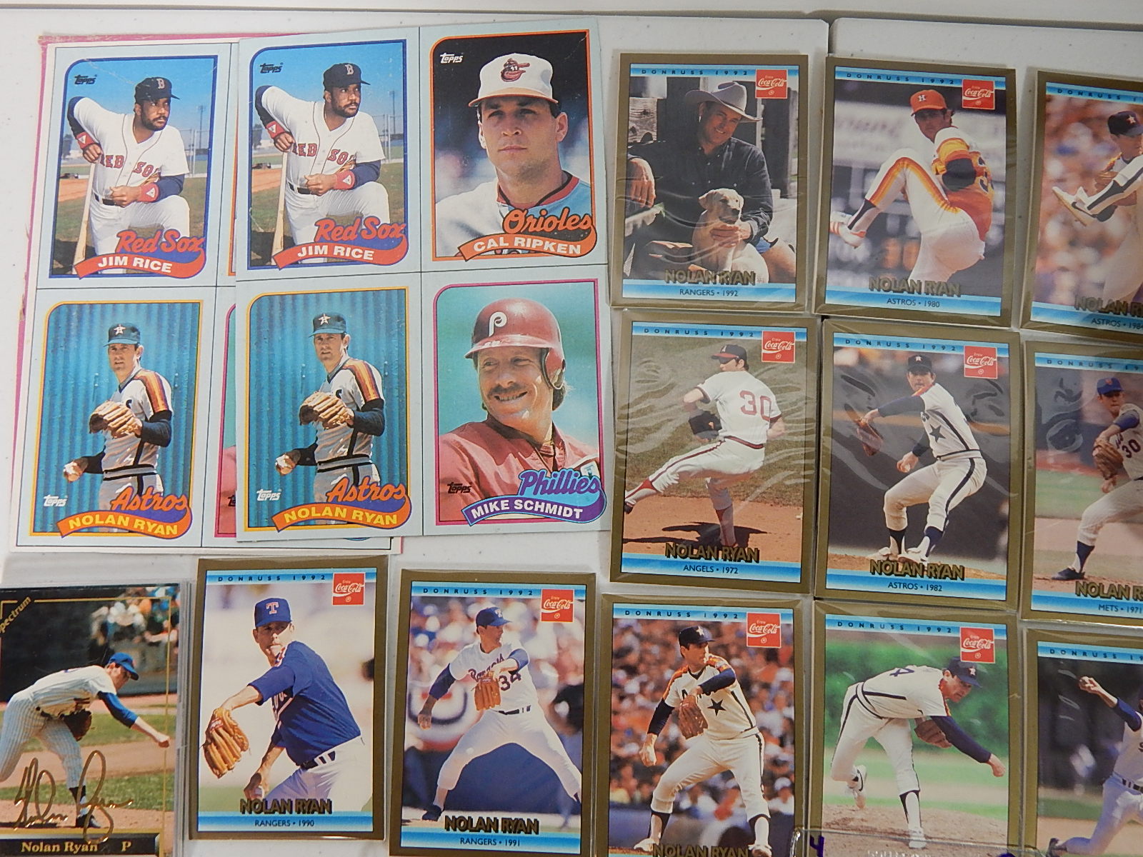 MLB Nolan Ryan Baseball Card Collection and Memorabilia