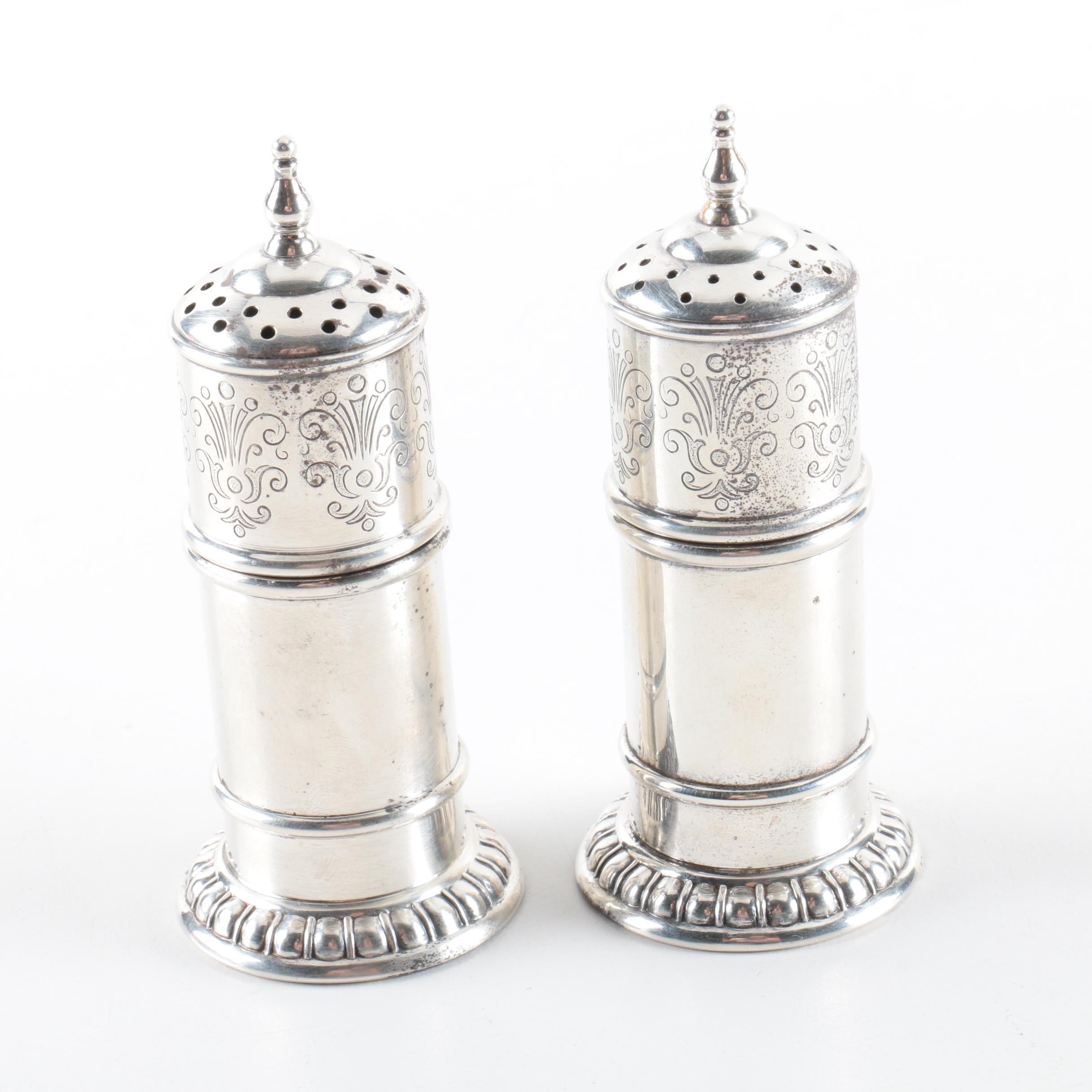 Lunt Sterling Silver Salt and Pepper Shakers