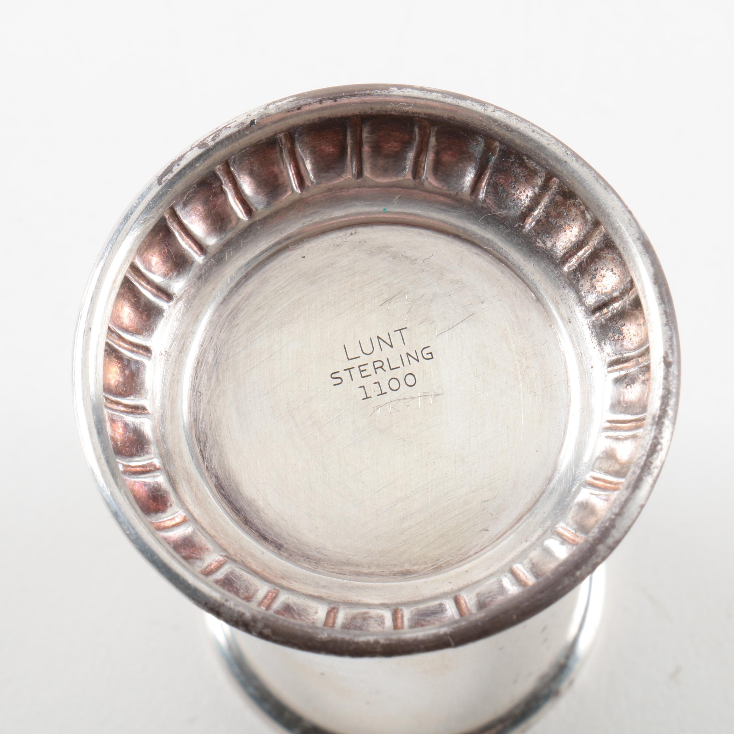 Lunt Sterling Silver Salt and Pepper Shakers