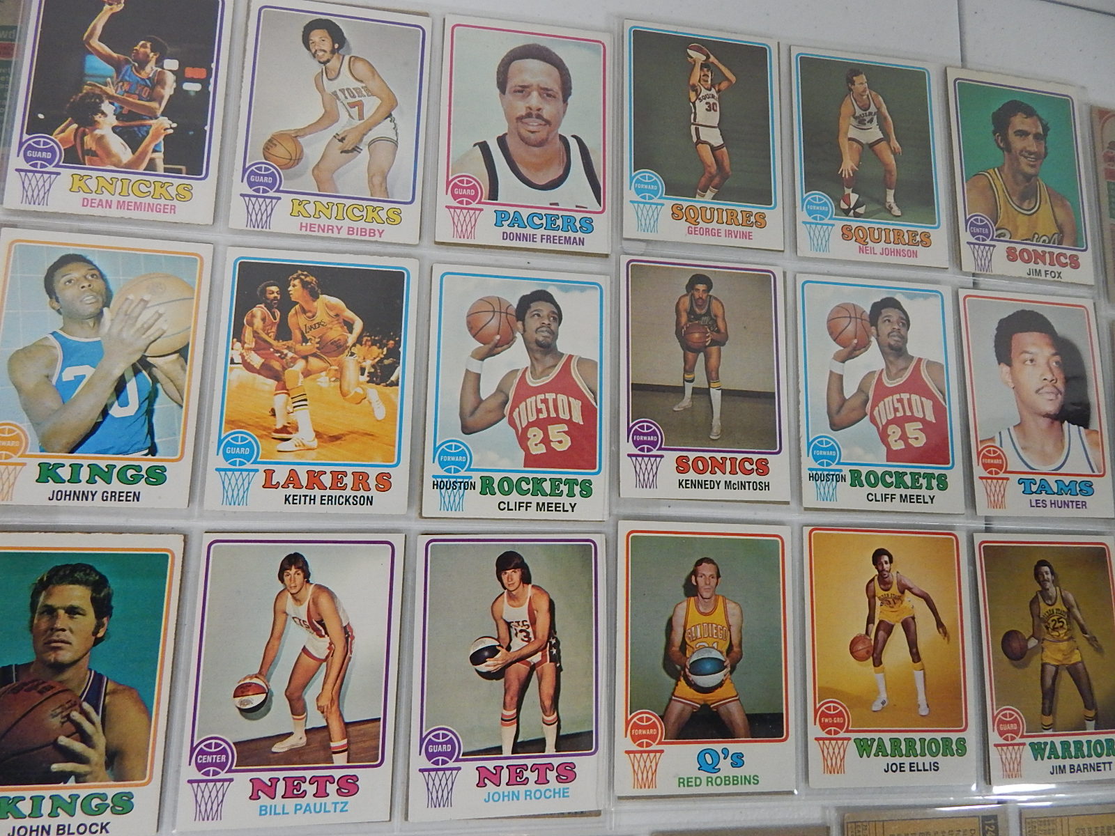 Vintage NBA Basketball Card Collection - 1972 to 1974