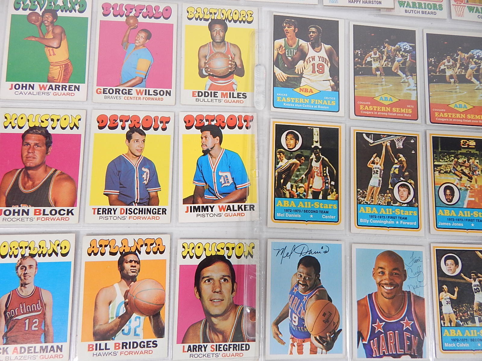 Vintage NBA Basketball Card Collection - 1972 to 1974