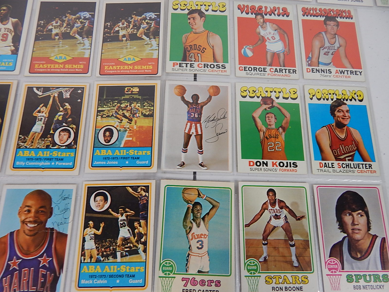 Vintage NBA Basketball Card Collection - 1972 to 1974