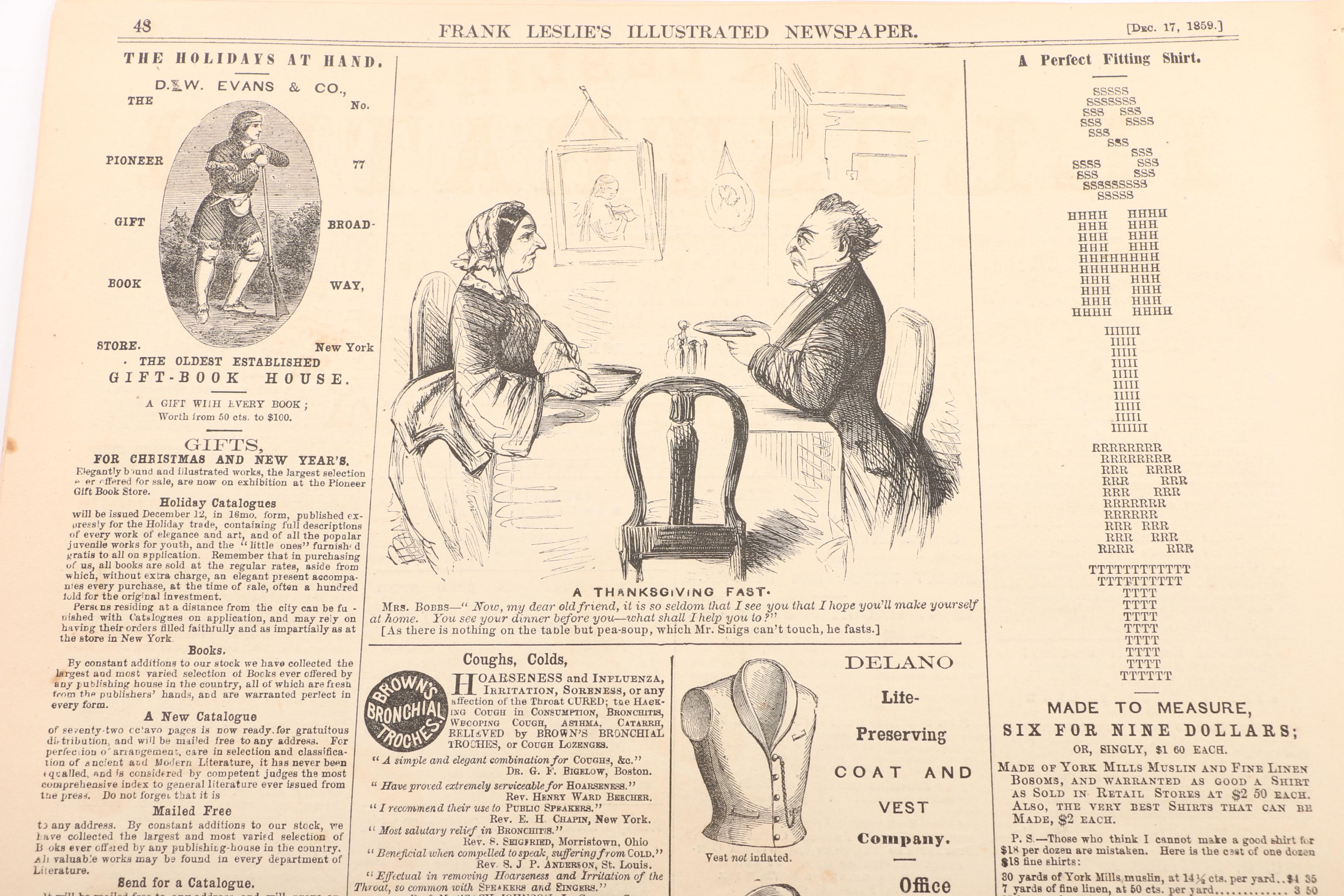 1859 "Frank Leslie's Illustrated Newspaper" on John Brown's Execution