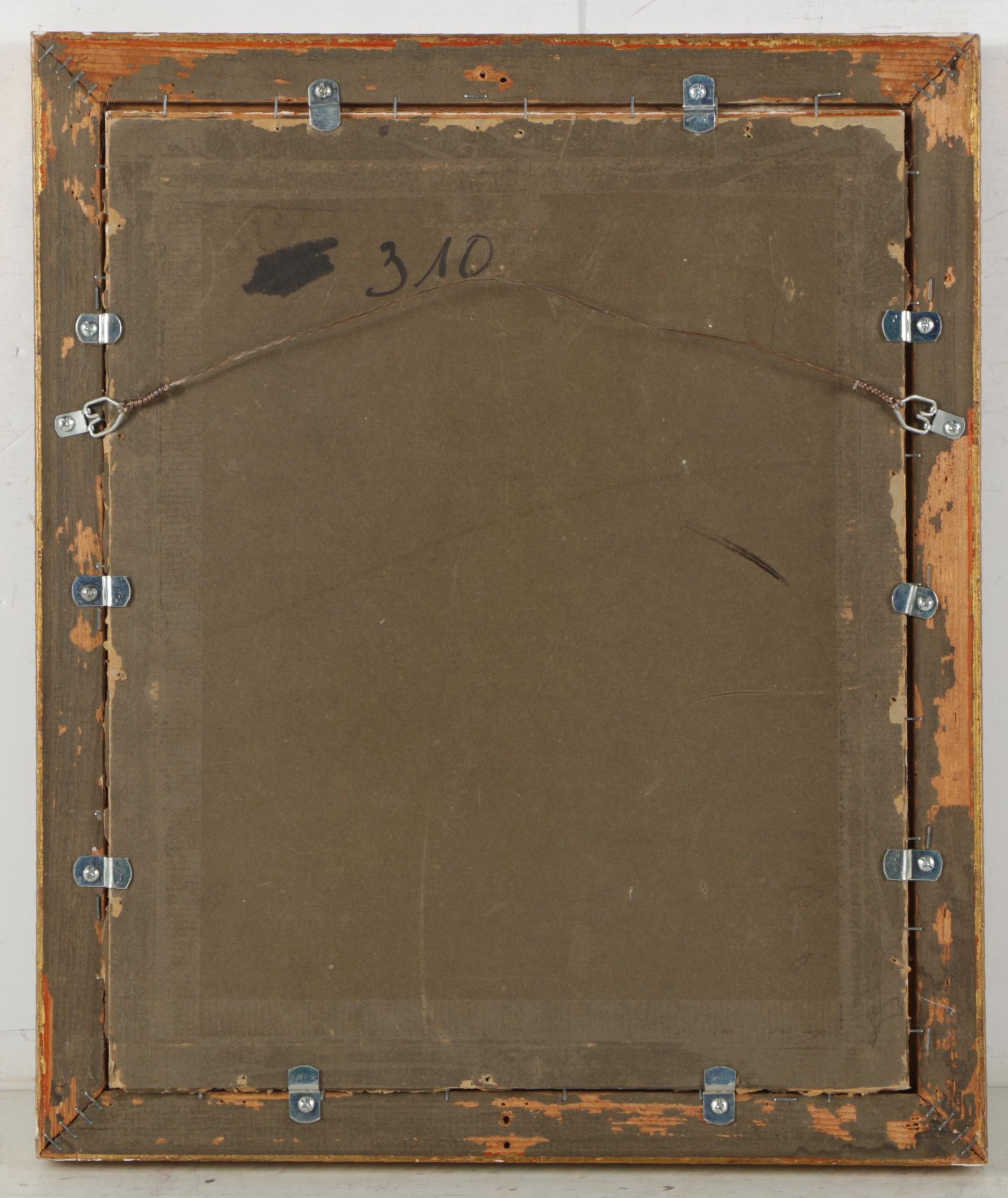 Rouillard Oil Painting of a Dreary Street