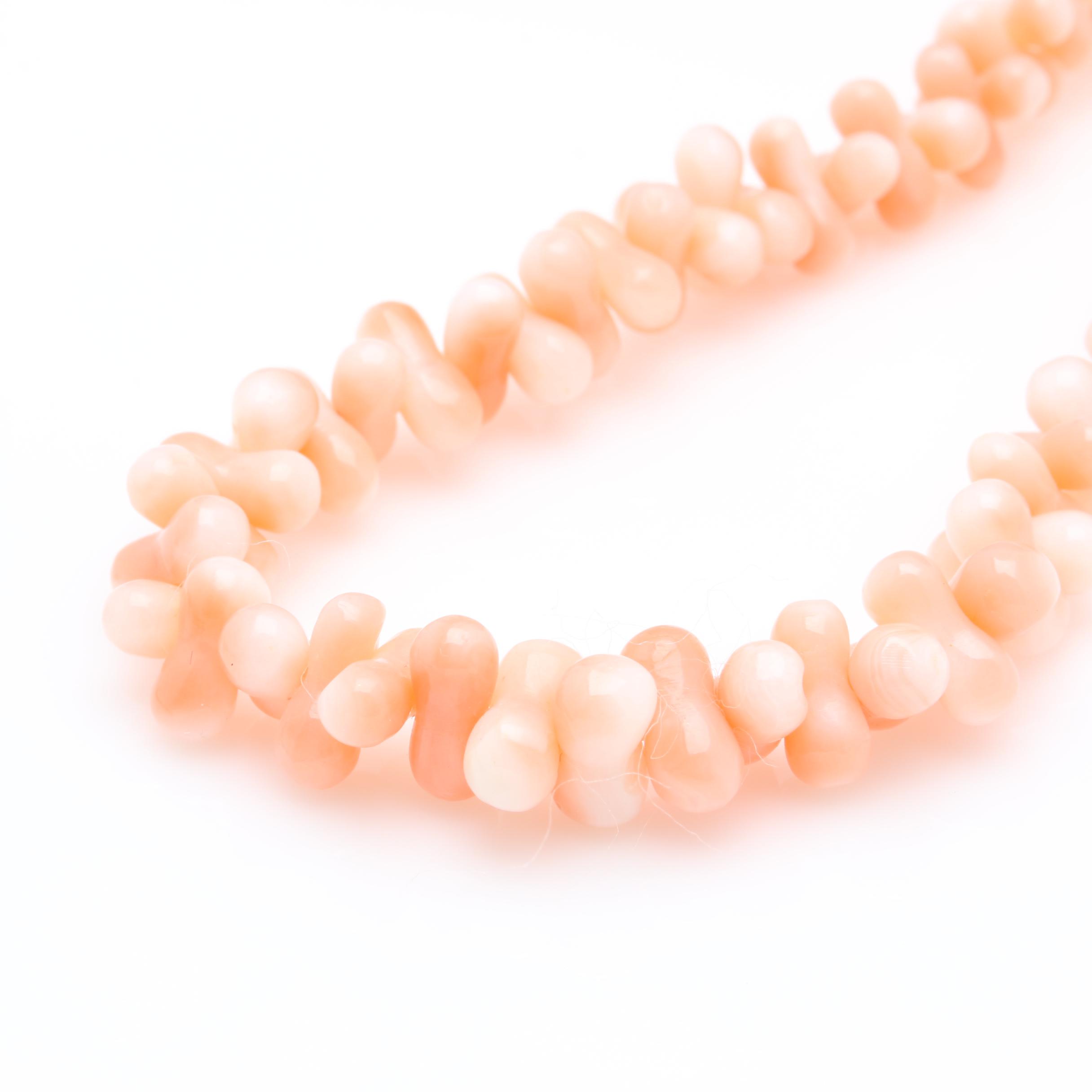 14K Yellow Gold Coral, Rhodolite Garnet and Black Onyx Bead Necklaces