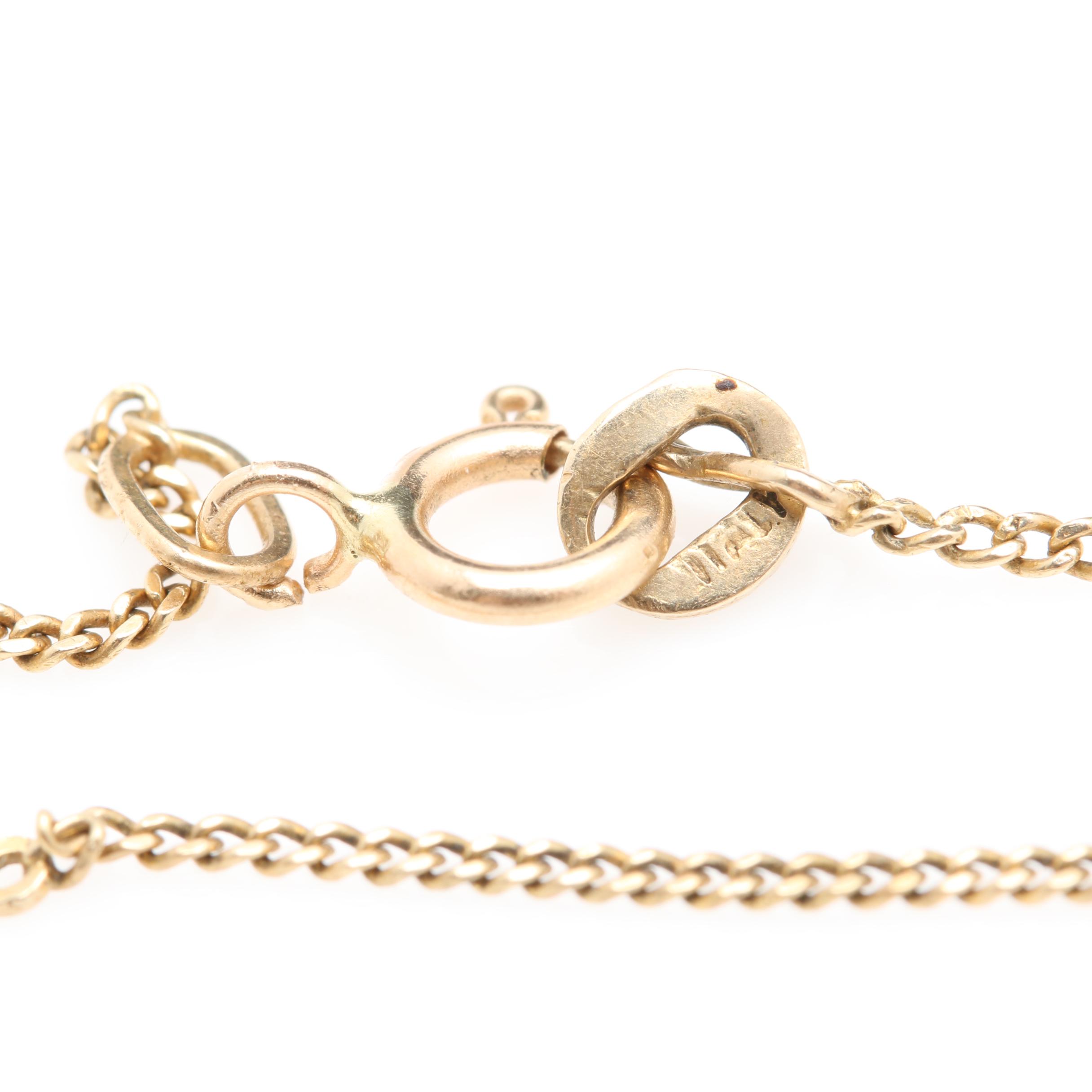 14K Yellow Gold Anklet and Earrings Including Imitation Turquoise