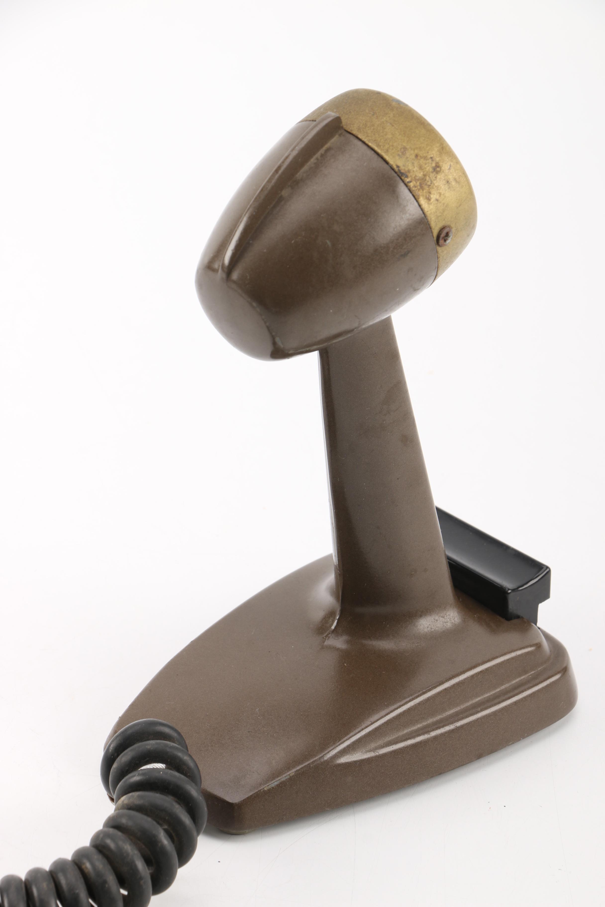 Vintage Johnson PA Microphone with Bell System Decor