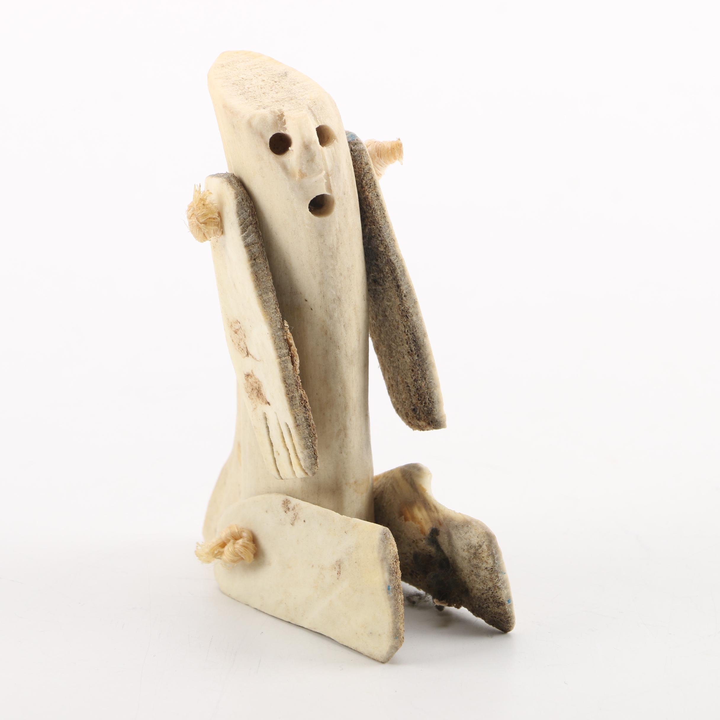 Caribou Antler Doll from Canada